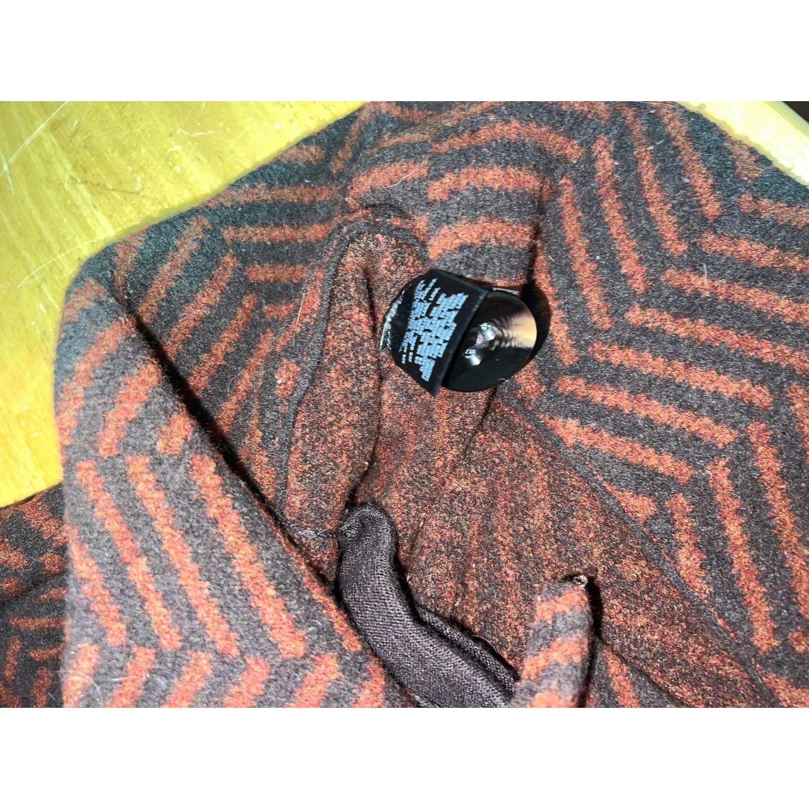 Vintage Womens Anthropologie Moth Sweater Orange Cardigan Large Size L / US 10 / IT 46 - 8 Thumbnail