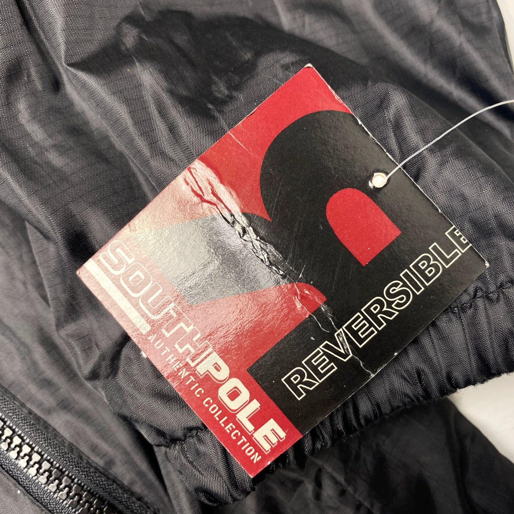 Southpole VINTAGE South Pole Jacket Men’s XL Reversible Black Nylon Fleece Winter Full Zip Size US XL / EU 56 / 4 - 5 Thumbnail