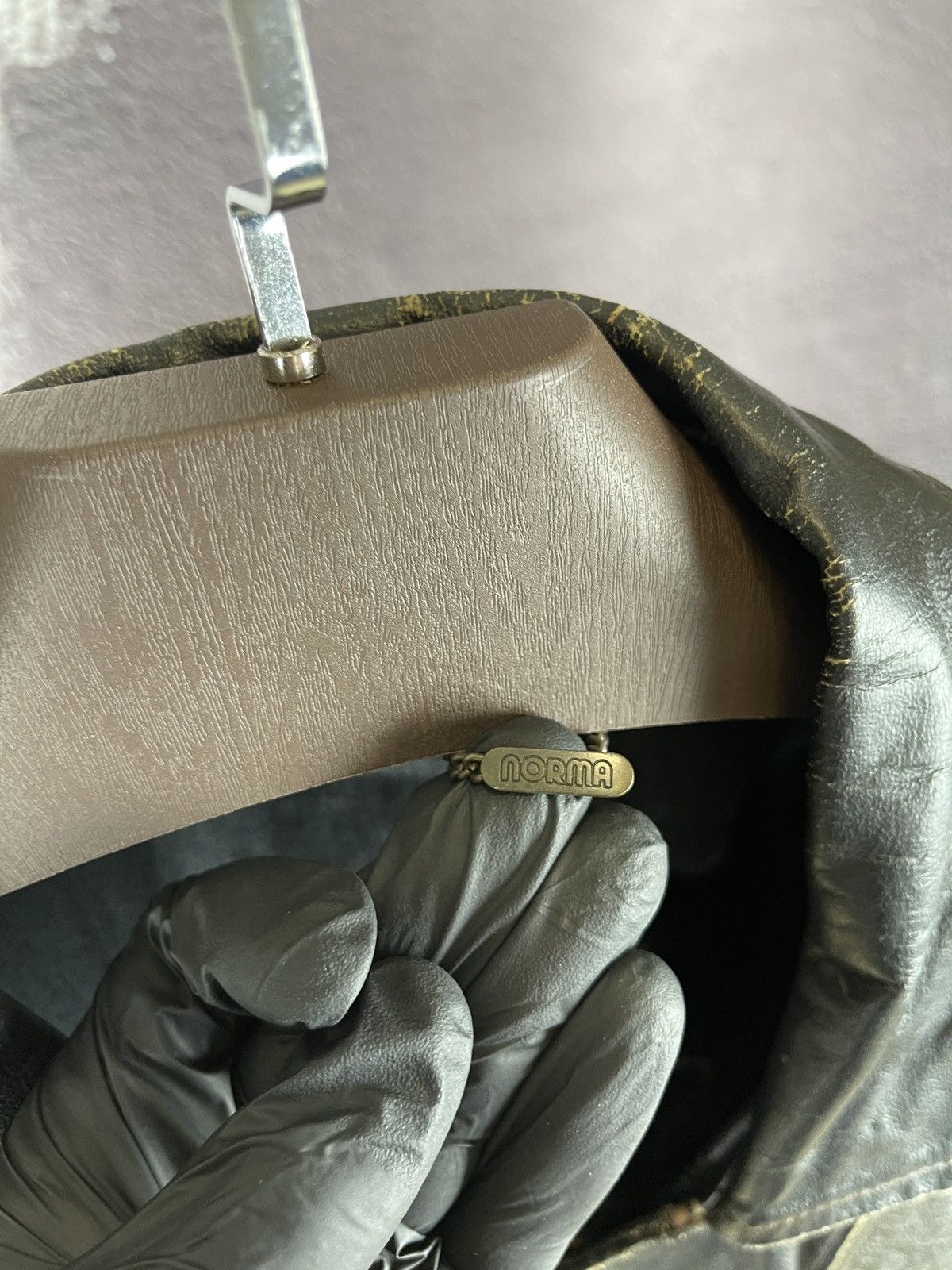 Vintage Norma Vintage 80s 90s Leather motorcycle jacket Kronos Rare Size US L / EU 52-54 / 3 - 22 Thumbnail