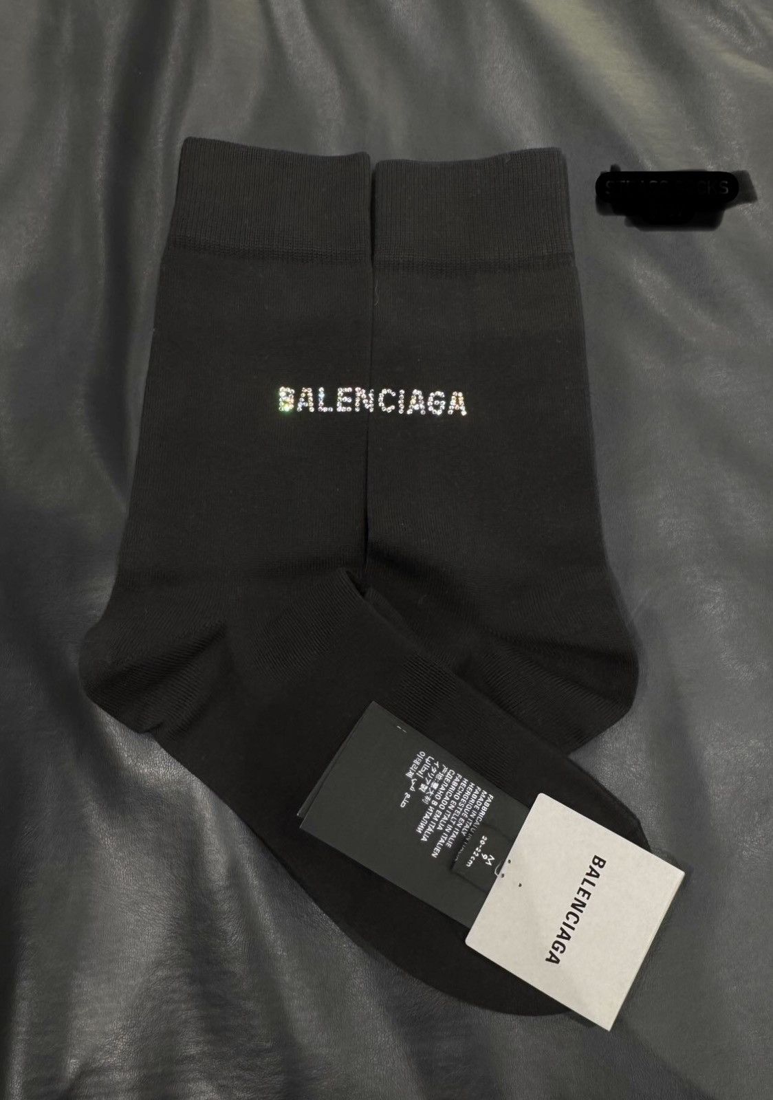 Balenciaga Balenciaga Rhinestone Crystals Socks Size ONE SIZE - 1 Thumbnail