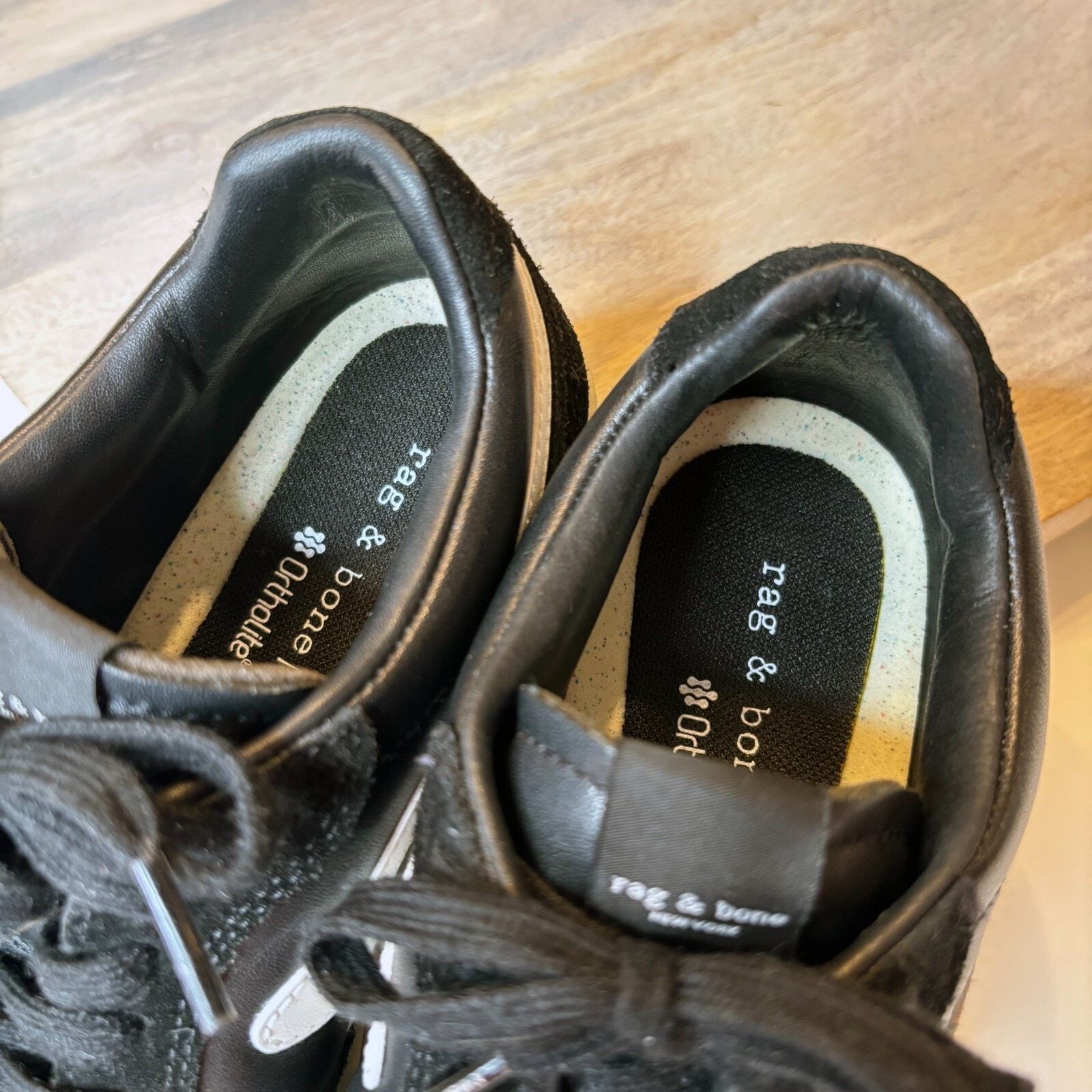 Rag & Bone Rag & Bone Retro Court Black White Sneakers EU Sz 37 US Sz 7 Size US 7 / IT 37 - 6 Thumbnail