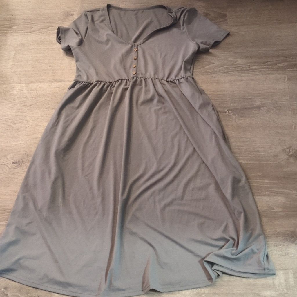 Other Halara Neck Decor Button Short Sleeve Midi Casual Dress XL Size XL / US 12-14 / IT 48-50 - 2 Thumbnail