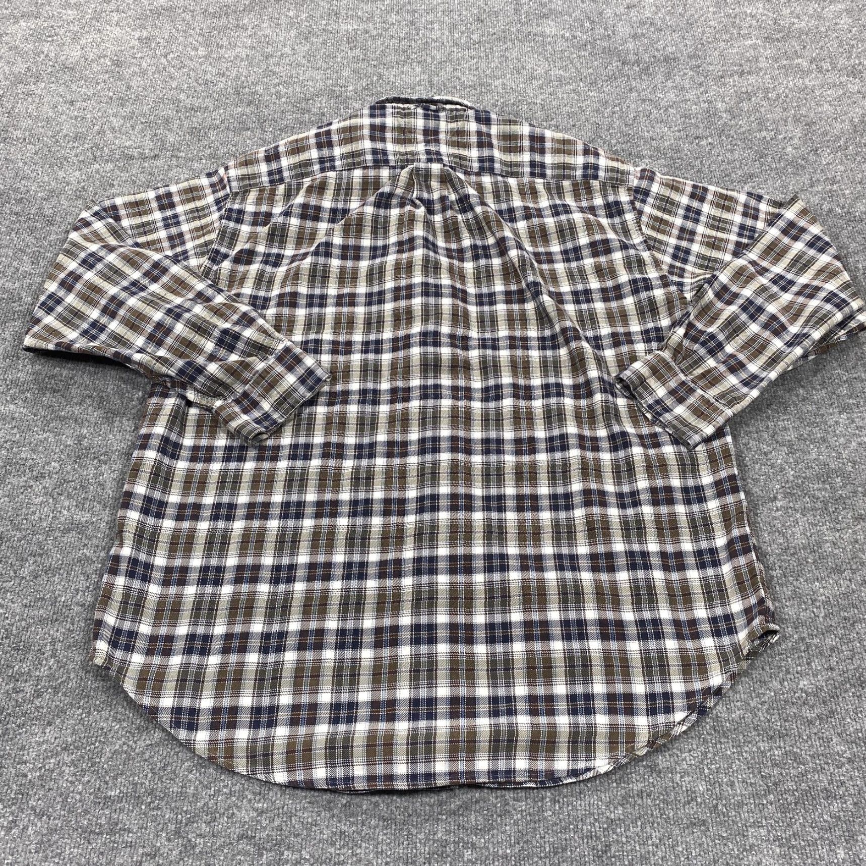 Tommy Hilfiger Tommy Hilfiger Shirt Mens Large Blue Plaid Long Sleeve Button Up Casual Cotton Size US L / EU 52-54 / 3 - 4 Thumbnail