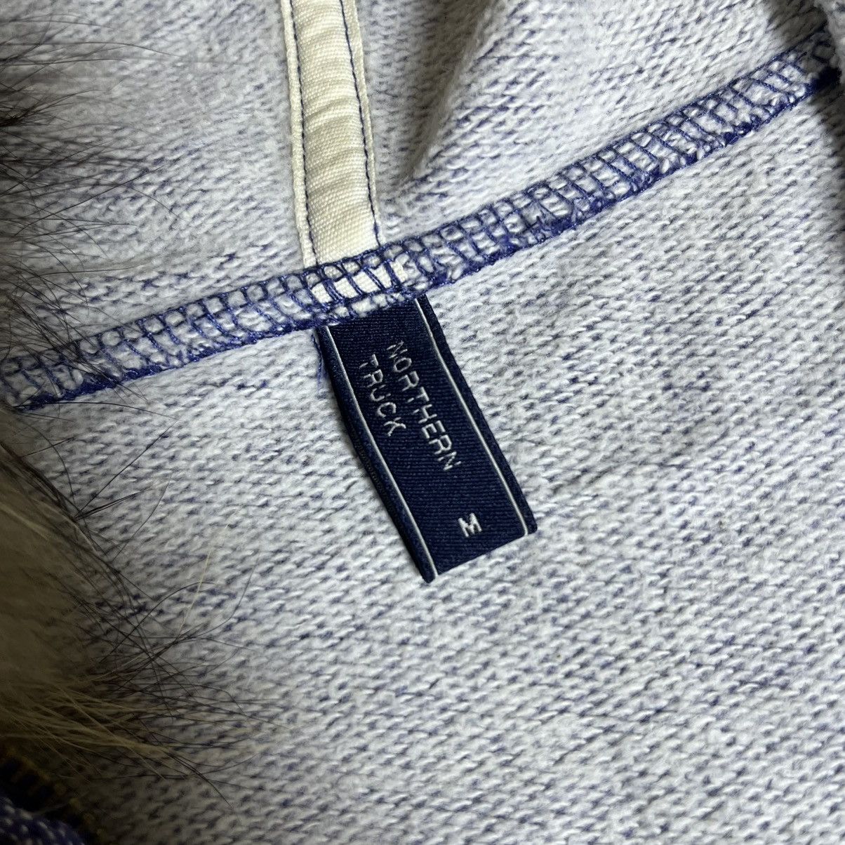 If Six Was Nine Northern Truck Japan Faux Fur Denim Hoodie Jacket Size US L / EU 52-54 / 3 - 8 Thumbnail
