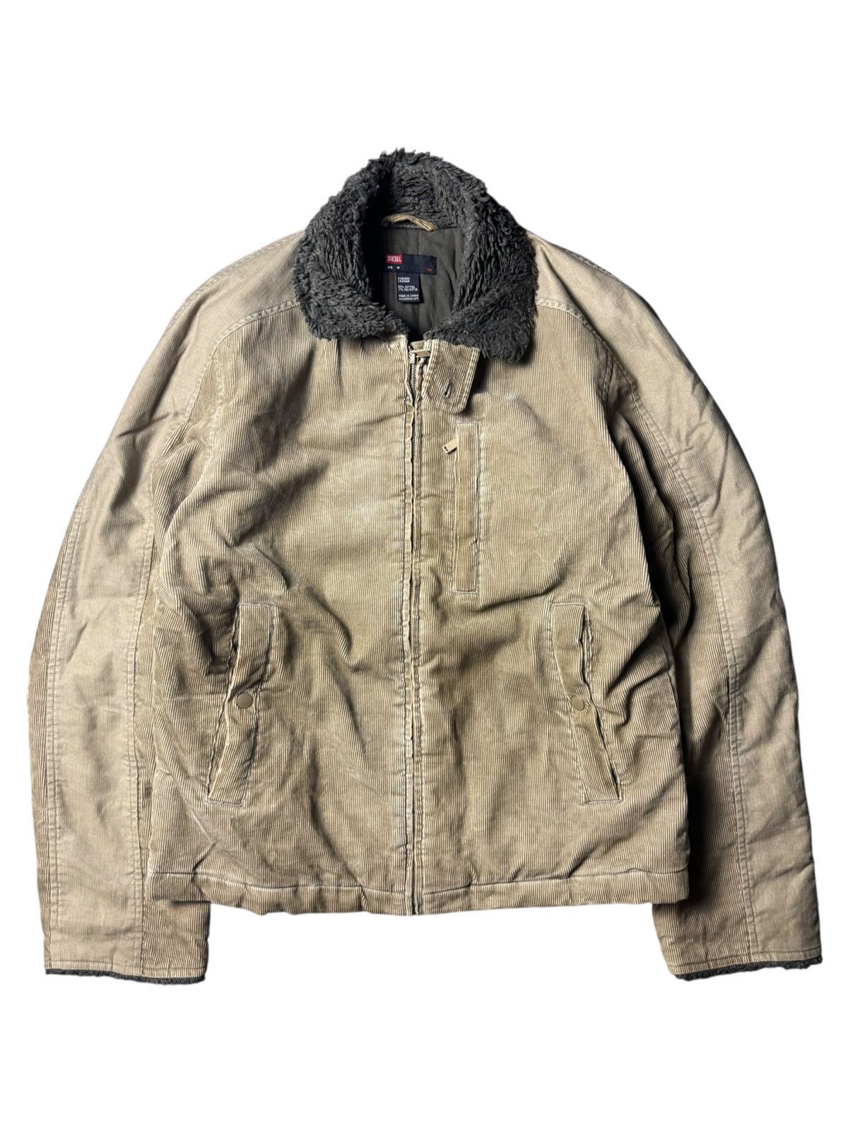 Diesel 2000s Diesel Corduroy Biker Jacket Size US L / EU 52-54 / 3 - 1 Thumbnail