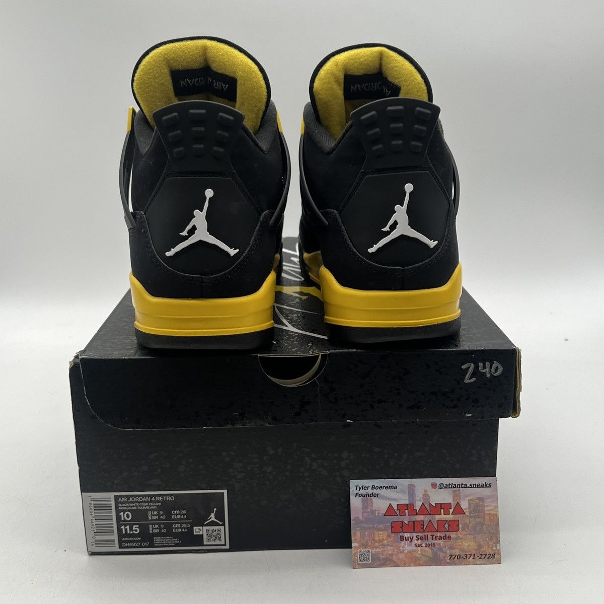 Jordan Brand Air Jordan 4 Thunder Size US 10 / EU 43 - 3 Thumbnail