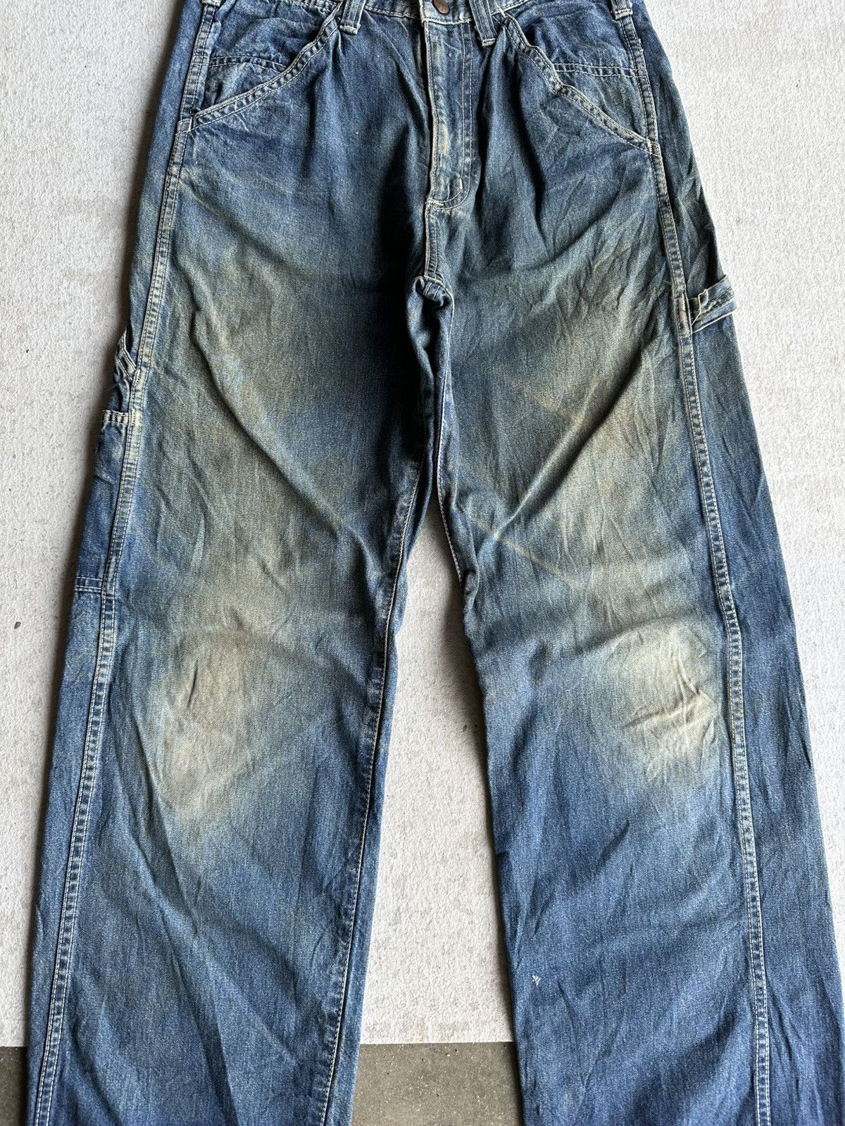 Japanese Brand W29 L32 🔥90’s Vtg WRANGLER Jeans Workwear Rusty Denim Pants Size US 29 - 2 Thumbnail