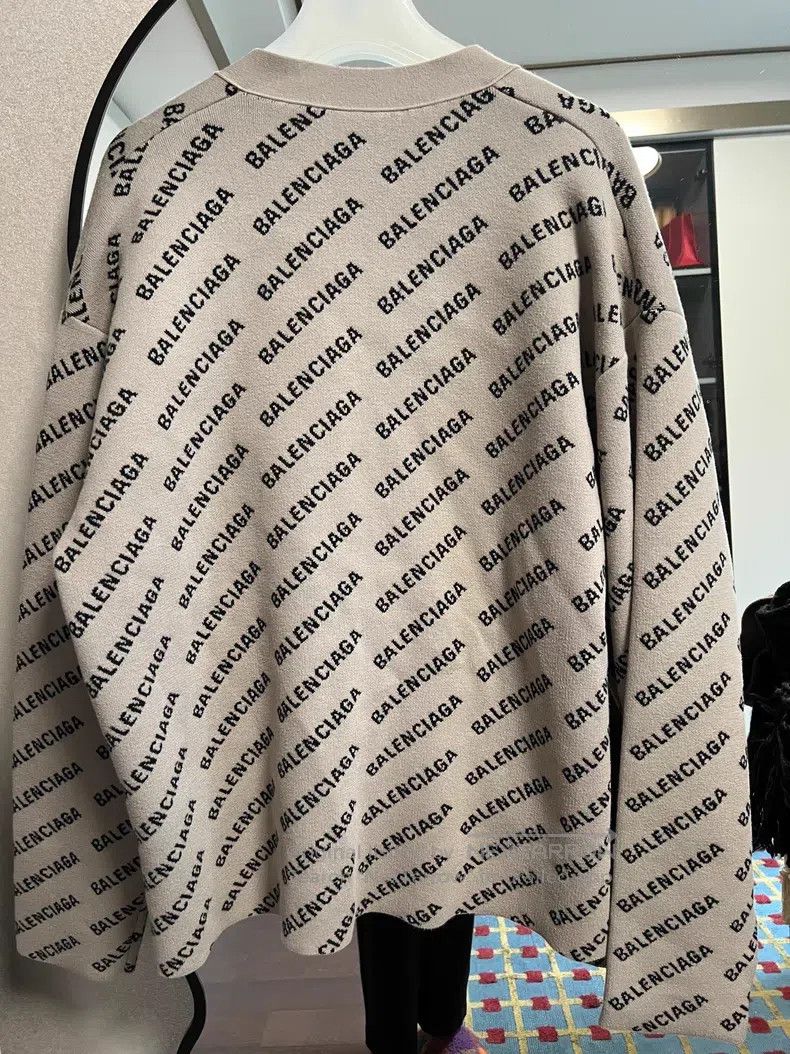 Balenciaga Balenciaga Double-Sided Letter Small Logo Knitted Jacket Size US M / EU 48-50 / 2 - 2 Thumbnail