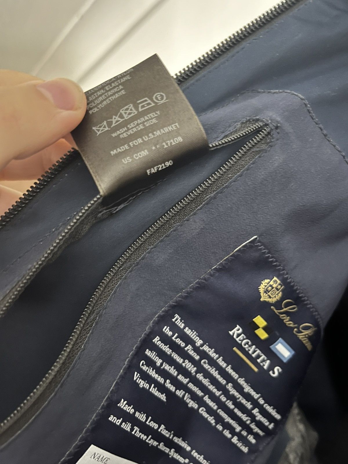 Loro Piana Loro Piana navy regetta jacket size medium Size US M / EU 48-50 / 2 - 4 Thumbnail