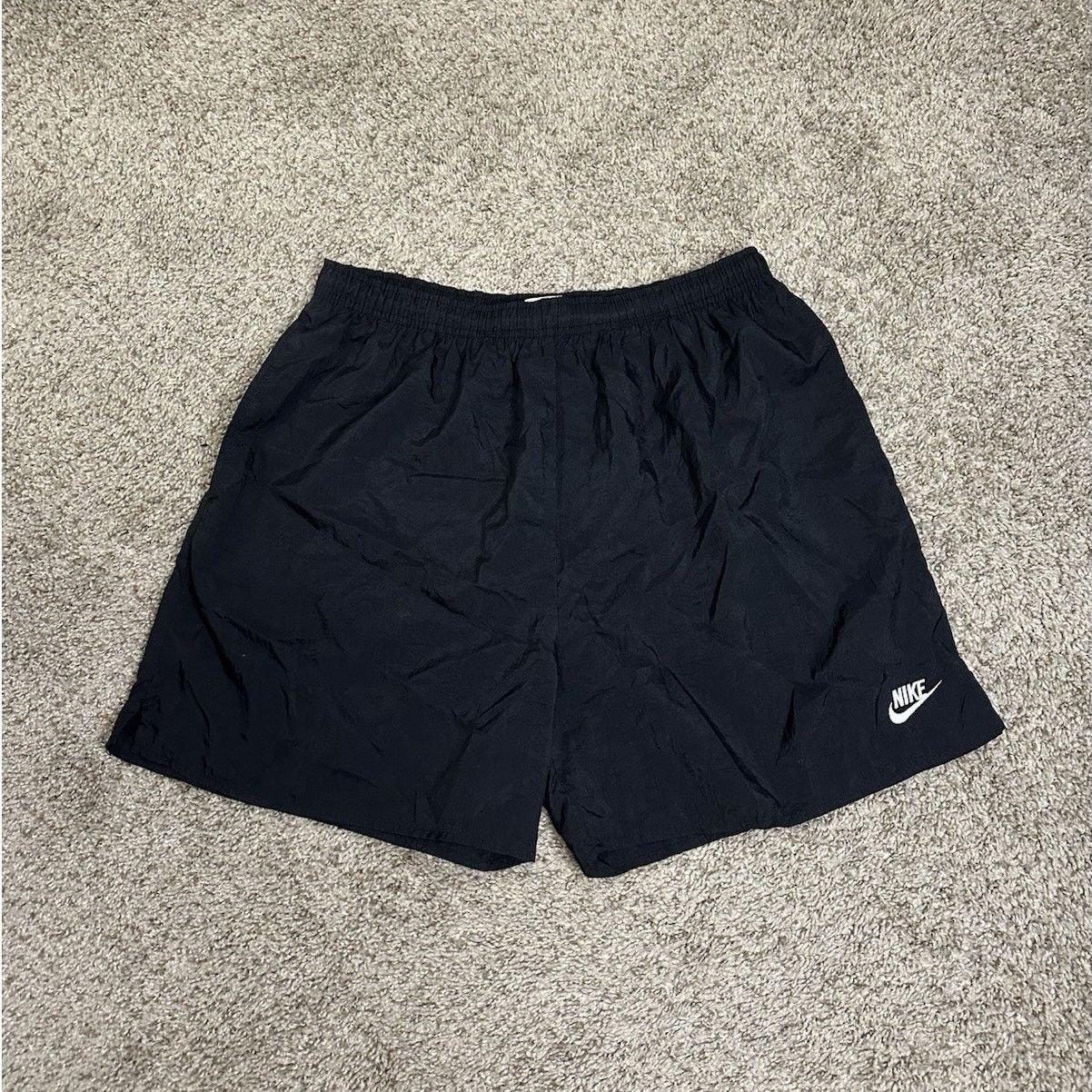 Nike × Vintage Vintage 90s Nike Swoosh Nylon Swim Shorts Men's Large Size US 32 / EU 48 - 3 Thumbnail