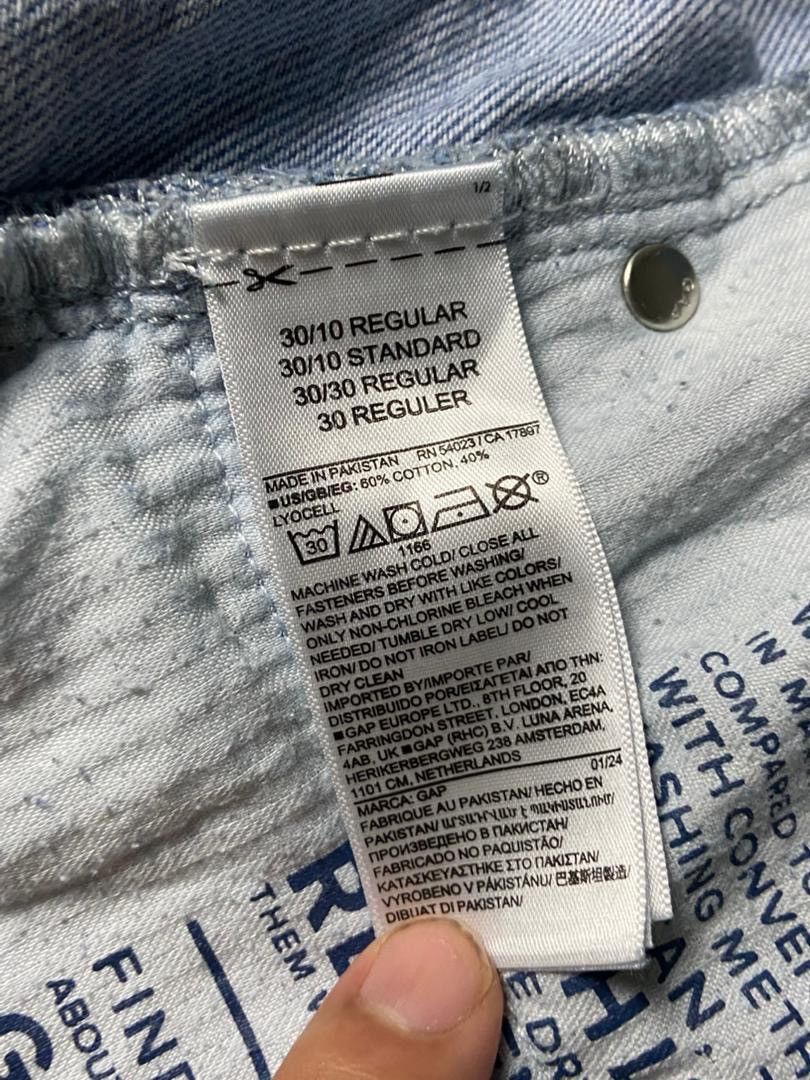 Gap GAP Baggy Mid Rise Denim Jeans (162) Size US 32 / EU 48 - 6 Thumbnail