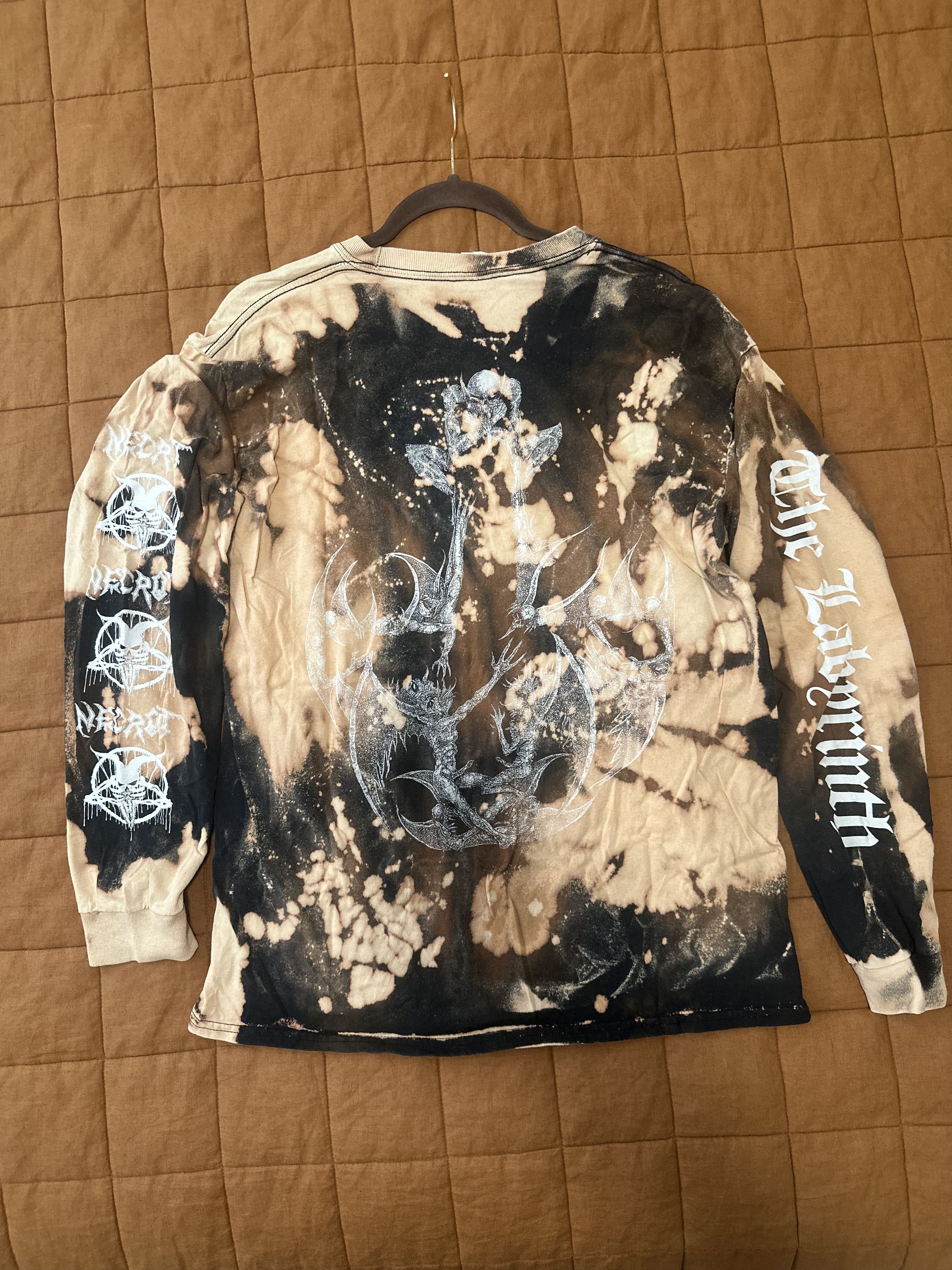 Other NECROT ~ One-of-a-Kind Custom Bleach-Dyed Longsleeve Shirt Size US L / EU 52-54 / 3 - 7 Thumbnail