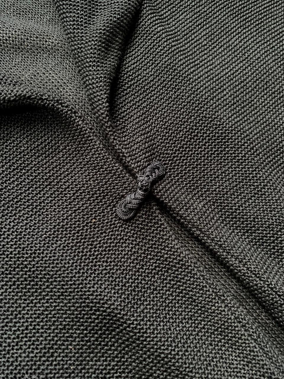 Issey Miyake FREE TAX! Plantation Cheongsam Closure Knit Cardigan Size US S / EU 44-46 / 1 - 8 Thumbnail