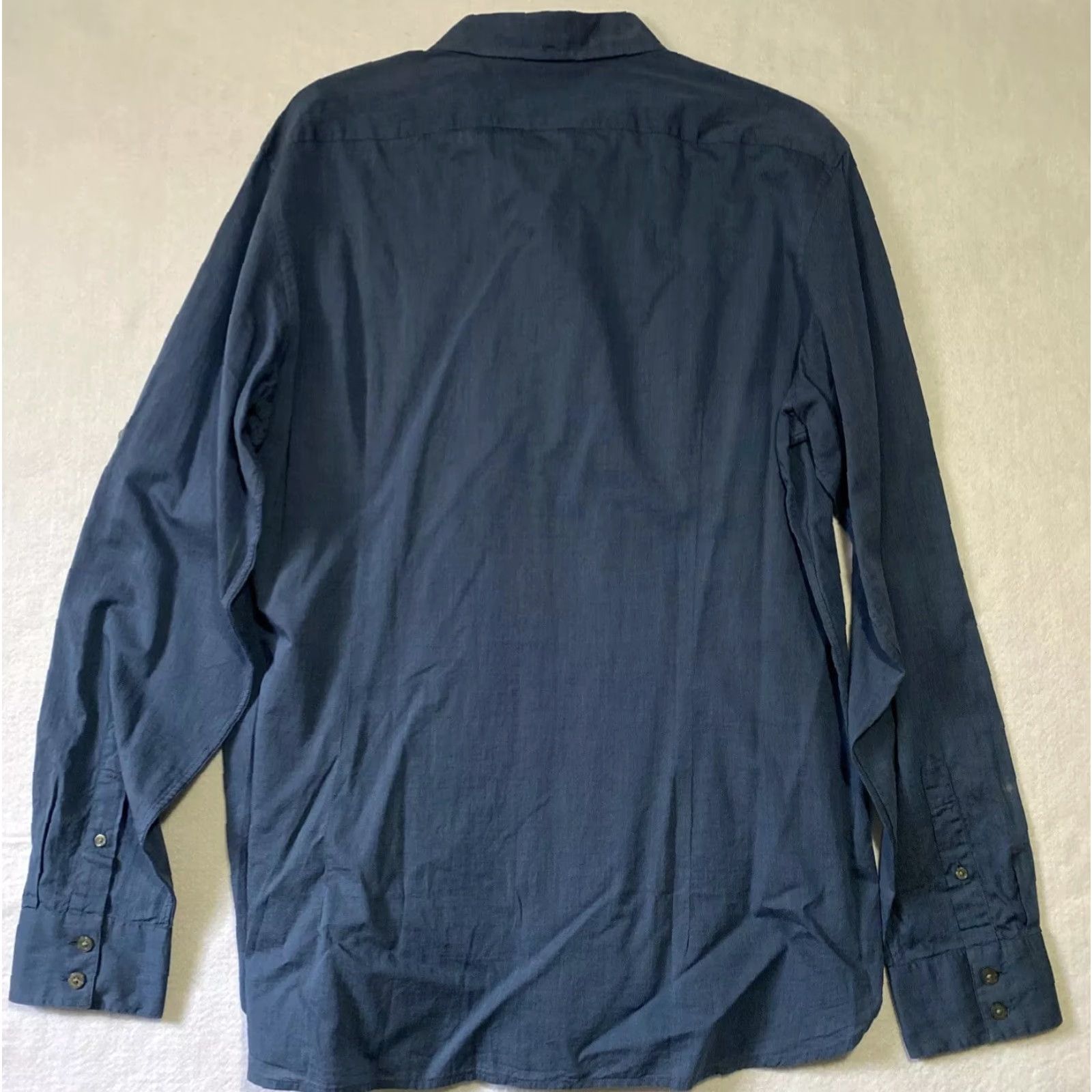 John Varvatos John Varvatos Button-Down Shirt Men XL Blue Dress Shirt Long Sleeve Casual Formal Size US XL / EU 56 / 4 - 6 Thumbnail