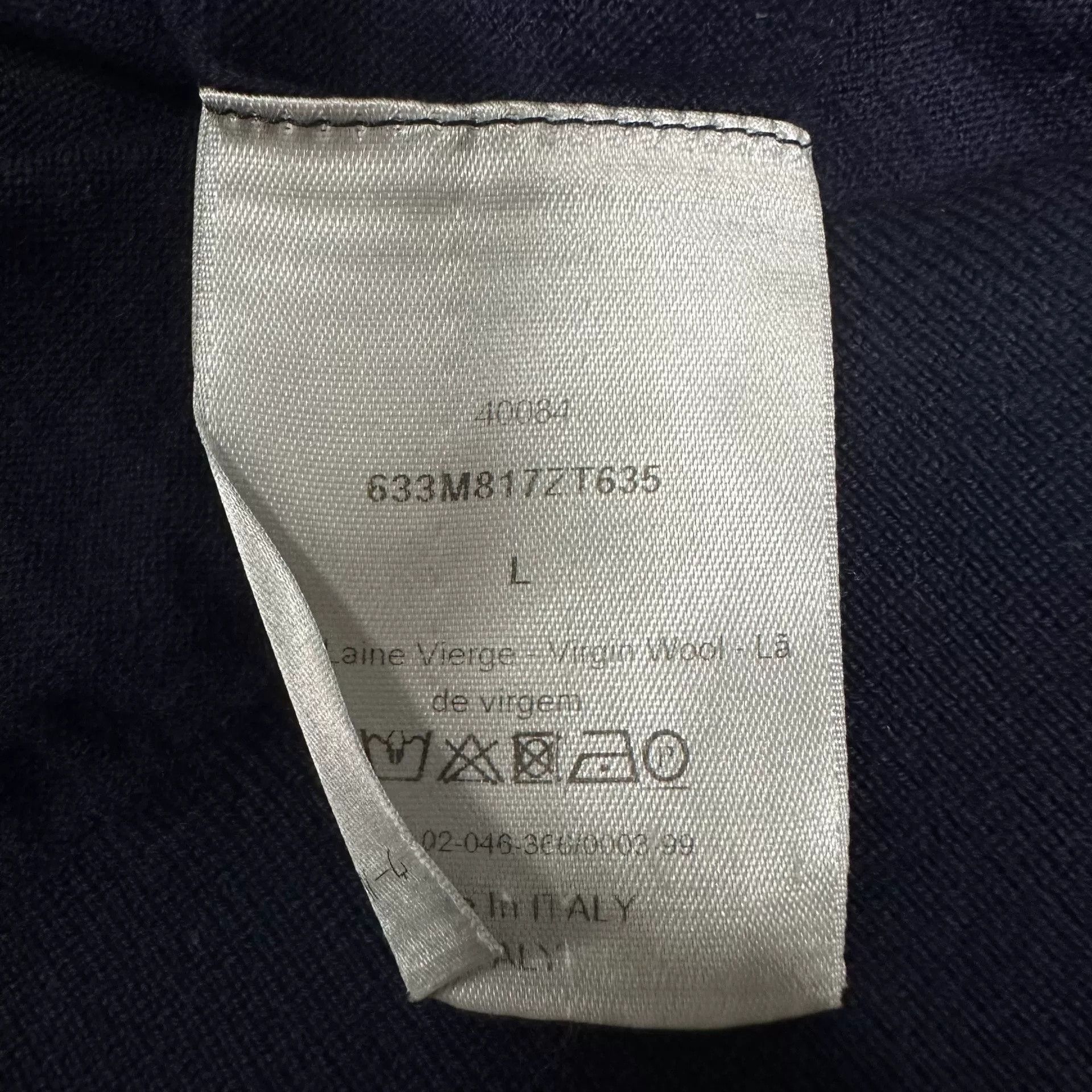 Dior Dior Colorblock Wool Short-Sleeve Polo Size US L / EU 52-54 / 3 - 3 Thumbnail