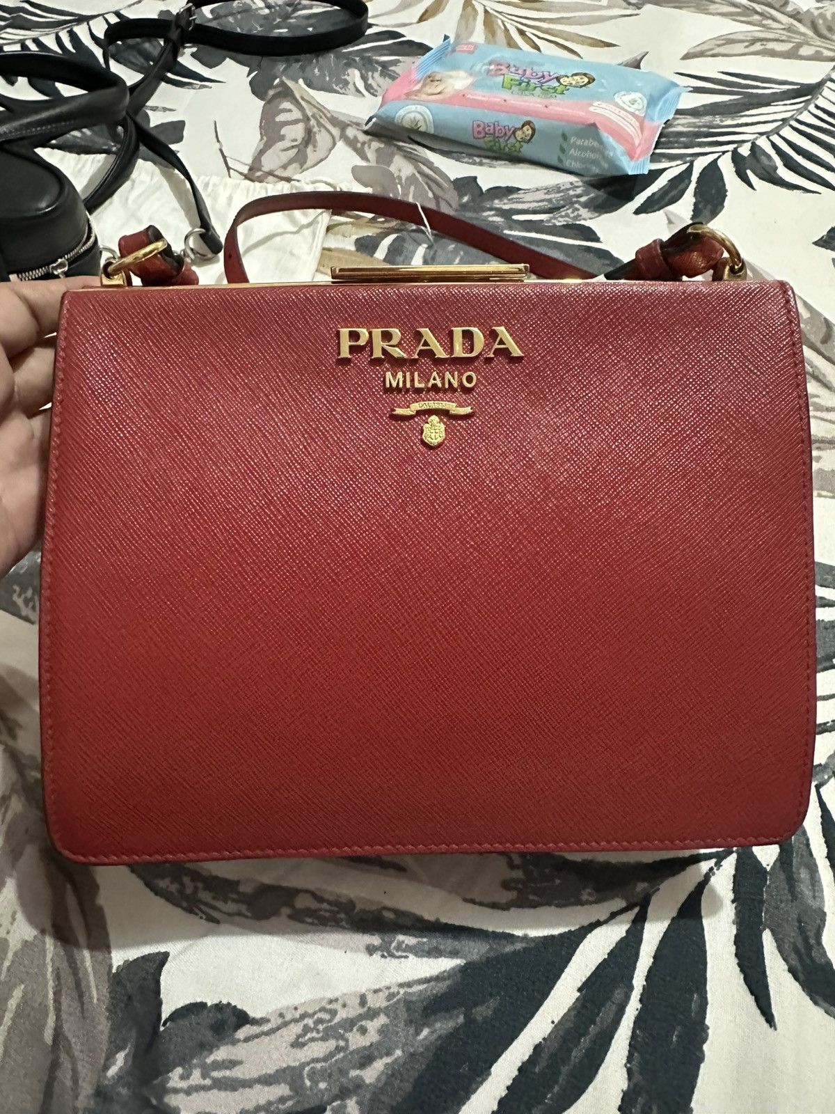 Prada Light Frame Crossbody/Shoulder Bag