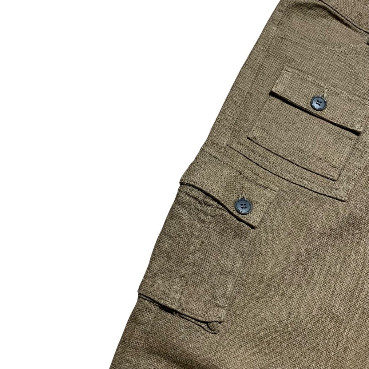 Japanese Brand Vintage E Blue Iron Forge Hemp Canvas Cargo Pants Size US 28 / EU 44 - 3 Thumbnail