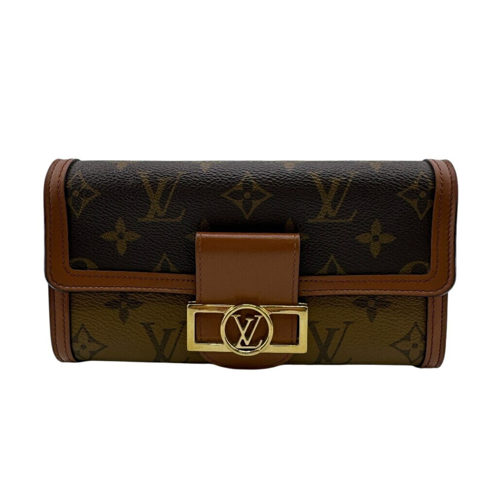 Louis Vuitton LOUIS VUITTON M46645 Portefeuille Sarah Monogram Reverse Long Wallet Brown Women's Size ONE SIZE - 1 Thumbnail