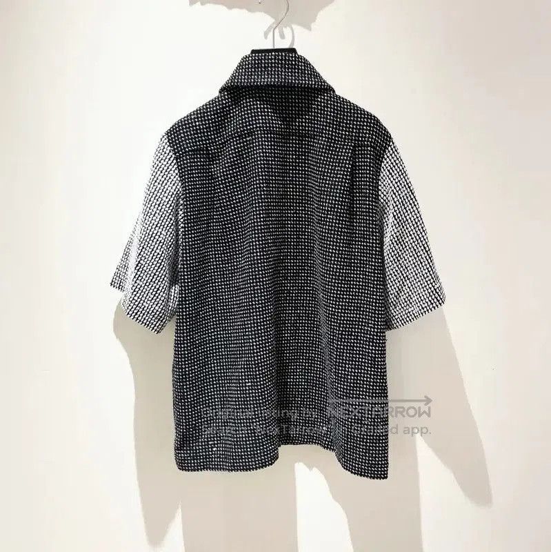 Chanel Chanel Short Sleeve Gray Cotton Blend Shirt . Size M / US 6-8 / IT 42-44 - 2 Thumbnail