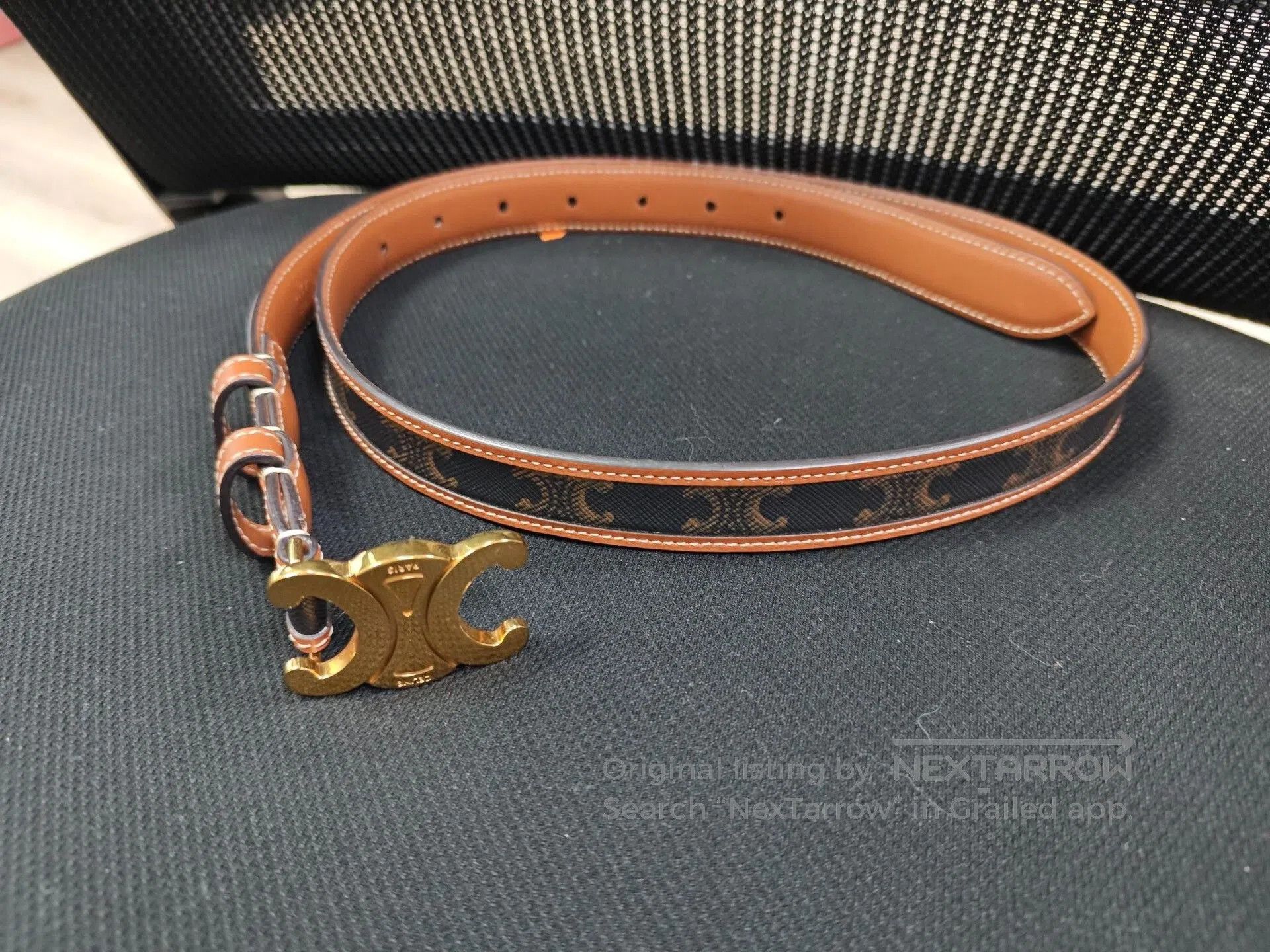 Celine Celine Women's Brown Monogram Belt. Size ONE SIZE - 1 Thumbnail
