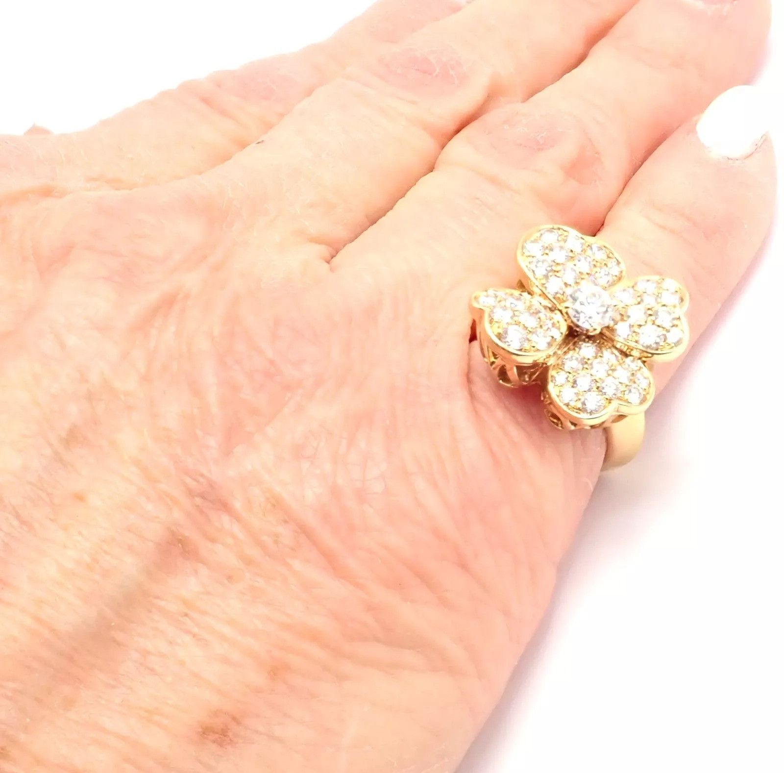 Van Cleef & Arpels Van Cleef & Arpels 18k Yellow Gold Diamond Medium Ring Size ONE SIZE - 11 Thumbnail