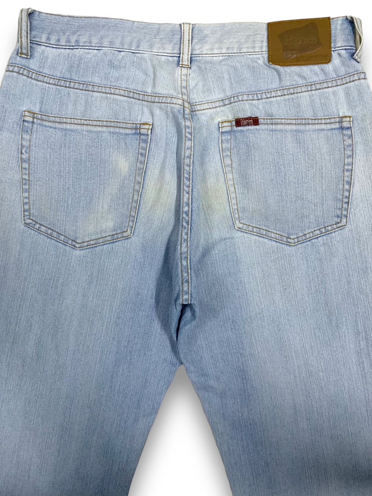 Hanes Vintage 80s Hanes North Carolina Distressed Jeans Size US 33 - 12 Thumbnail