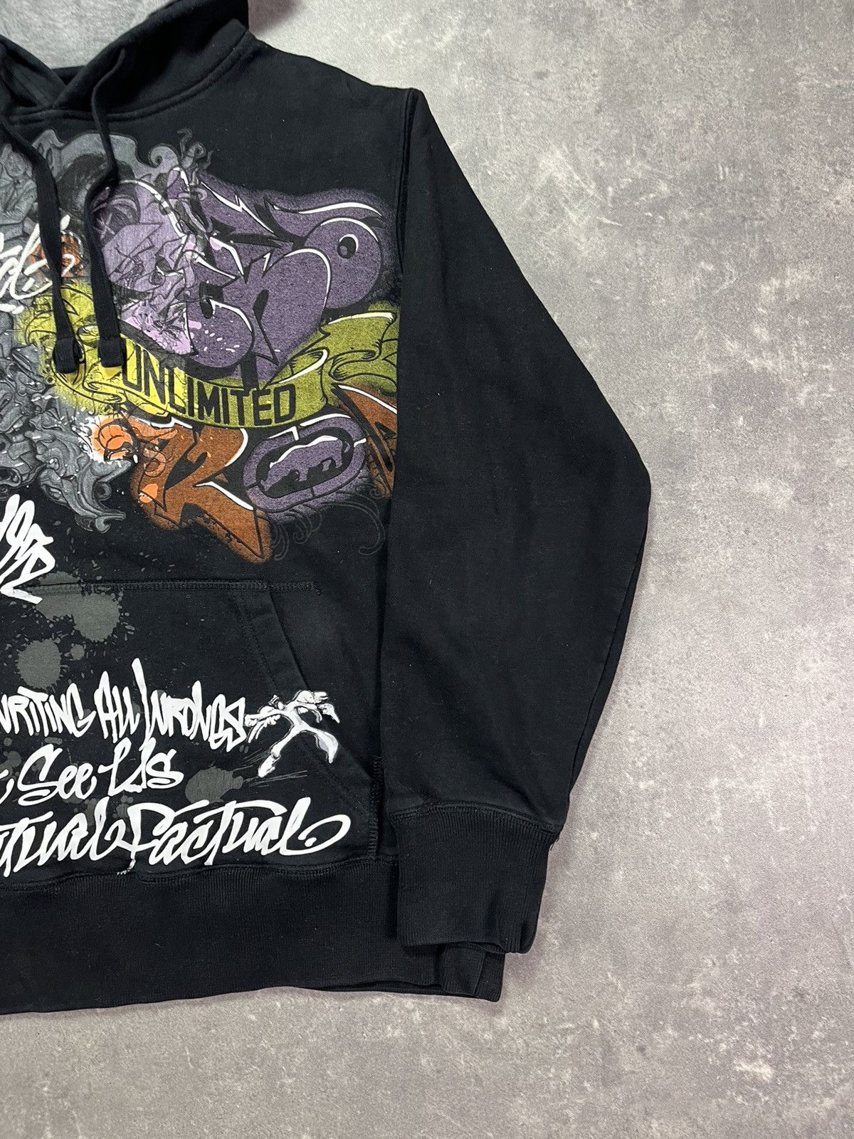 Ecko Unltd. Ecko Unltd. Printed Grafitti Hoodie M L Baggy Rare Size US M / EU 48-50 / 2 - 6 Thumbnail