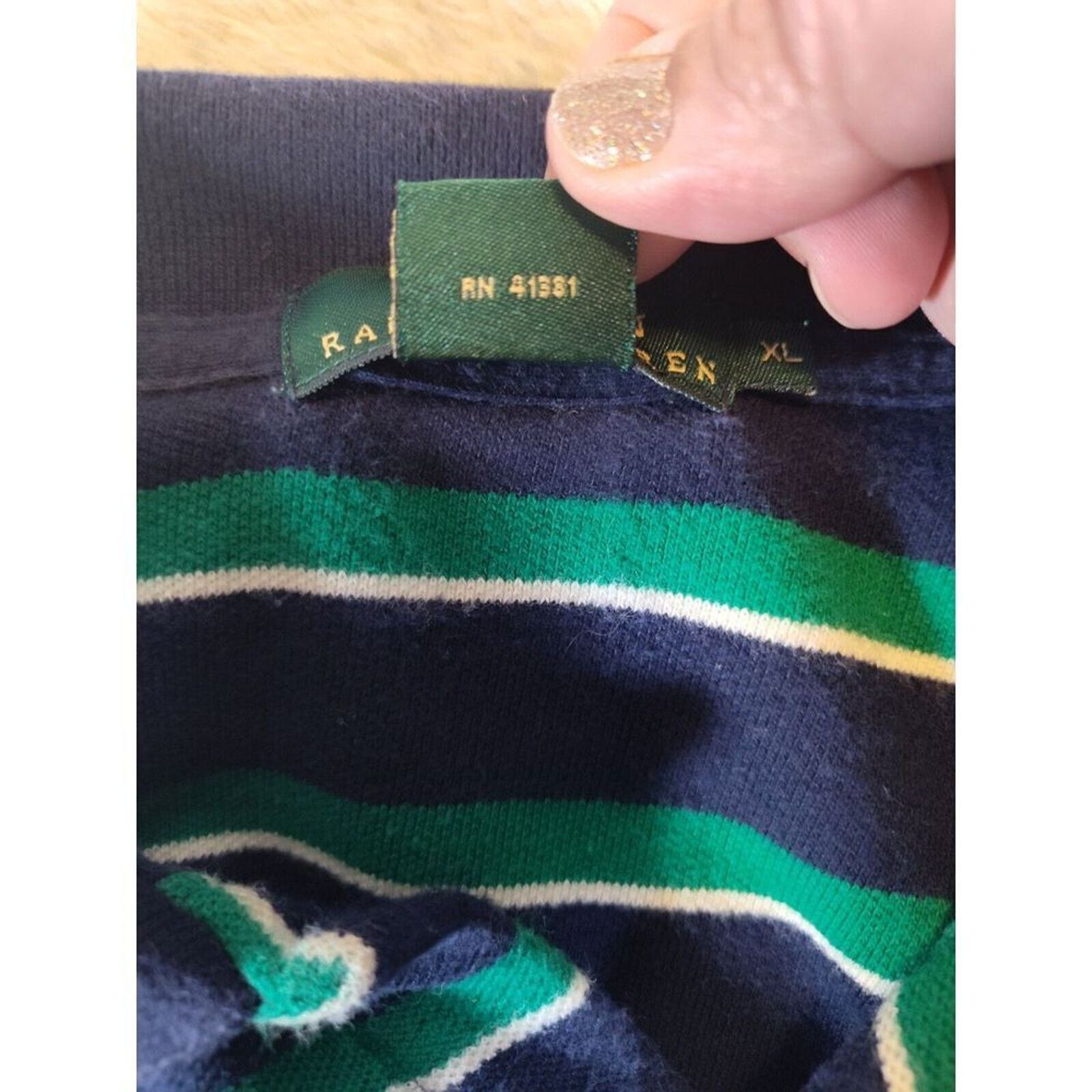 Lauren Ralph Lauren Lauren Ralph Lauren VTG Polo Mens X Large Blue Green USA Size US XL / EU 56 / 4 - 9 Thumbnail