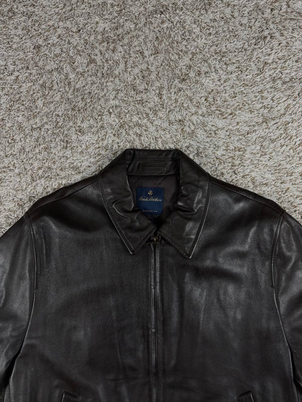 Brooks Brothers Brooks Brothers Genuine Bomber Full Zip Bemberg Lined Size US L / EU 52-54 / 3 - 2 Thumbnail