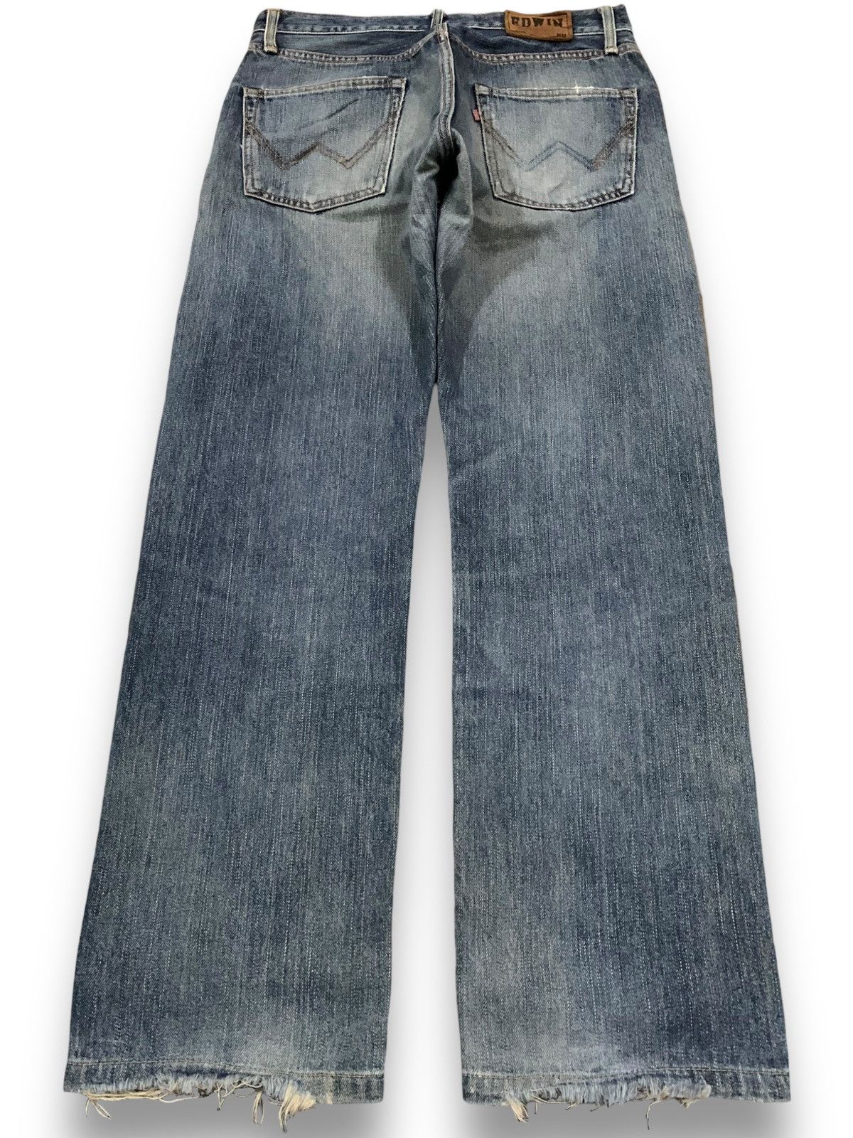 Edwin Vintage Edwin XV443 Regular Straight Distressed Grunge Jeans Size US 31 - 2 Thumbnail