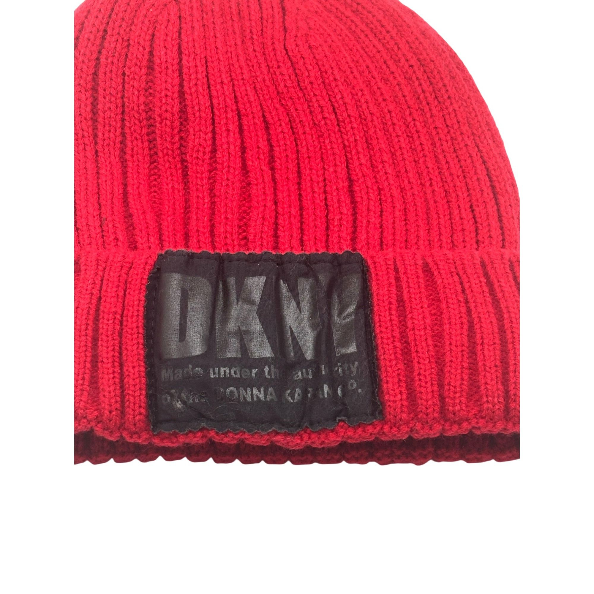 DKNY DKNY Fleece-Lined Knit Beanie, Red Size ONE SIZE - 3 Thumbnail