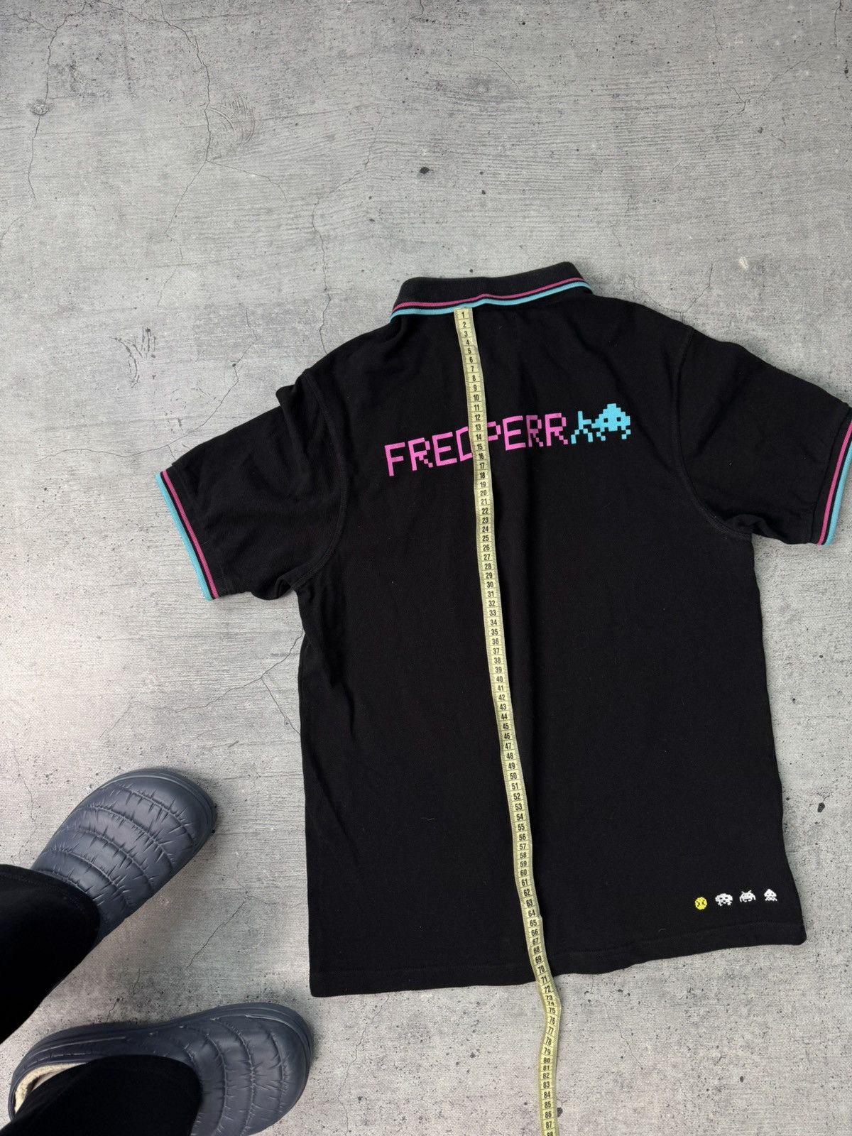 Fred Perry Rare Fred Perry Space Invaders Polo Casual T-Shirt Size US L / EU 52-54 / 3 - 1 Thumbnail