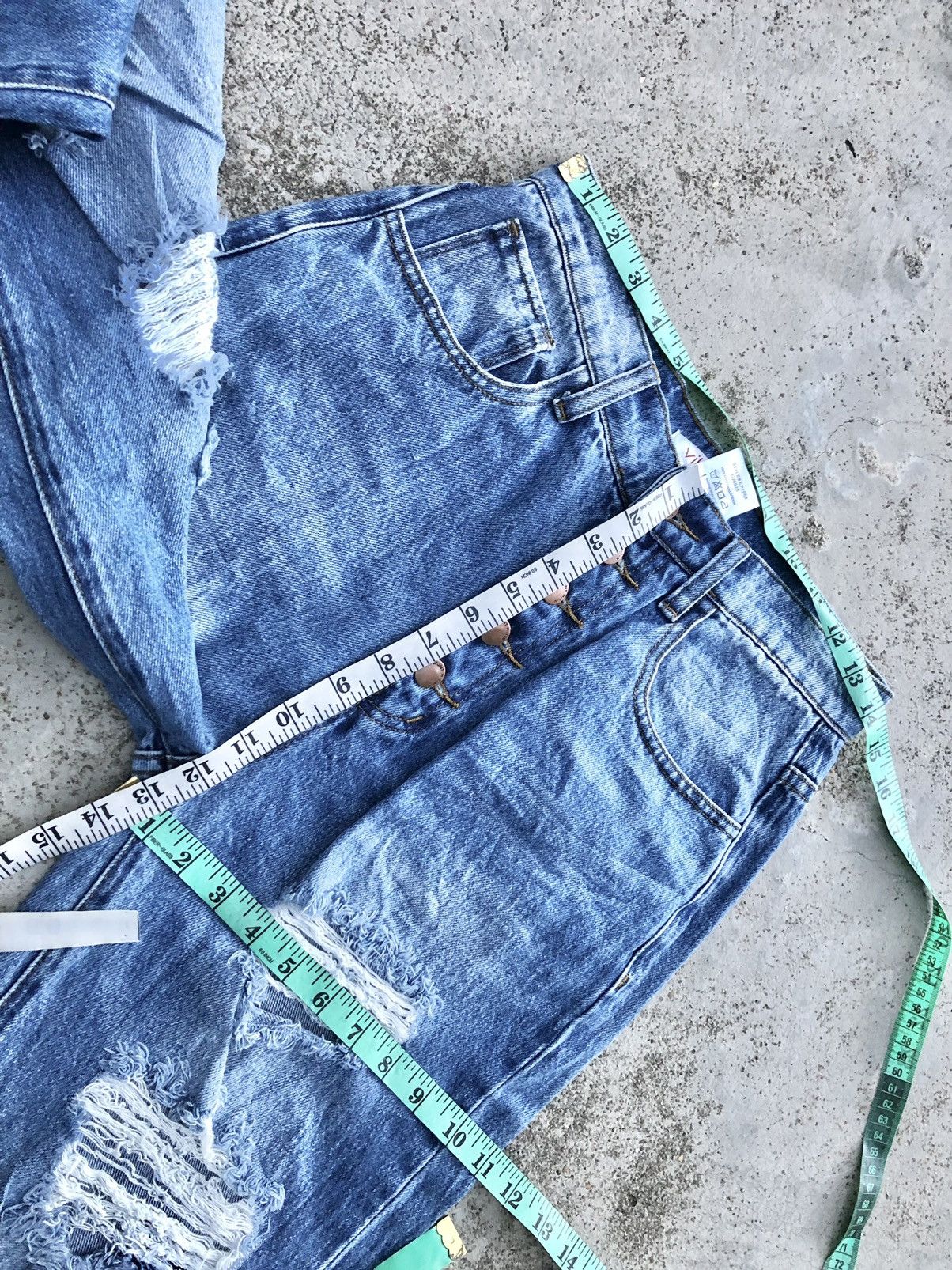 Hypebeast FLARED DISTRESSED DENIM BY VIBRANT M.I.U Size US 28 / EU 44 - 7 Thumbnail