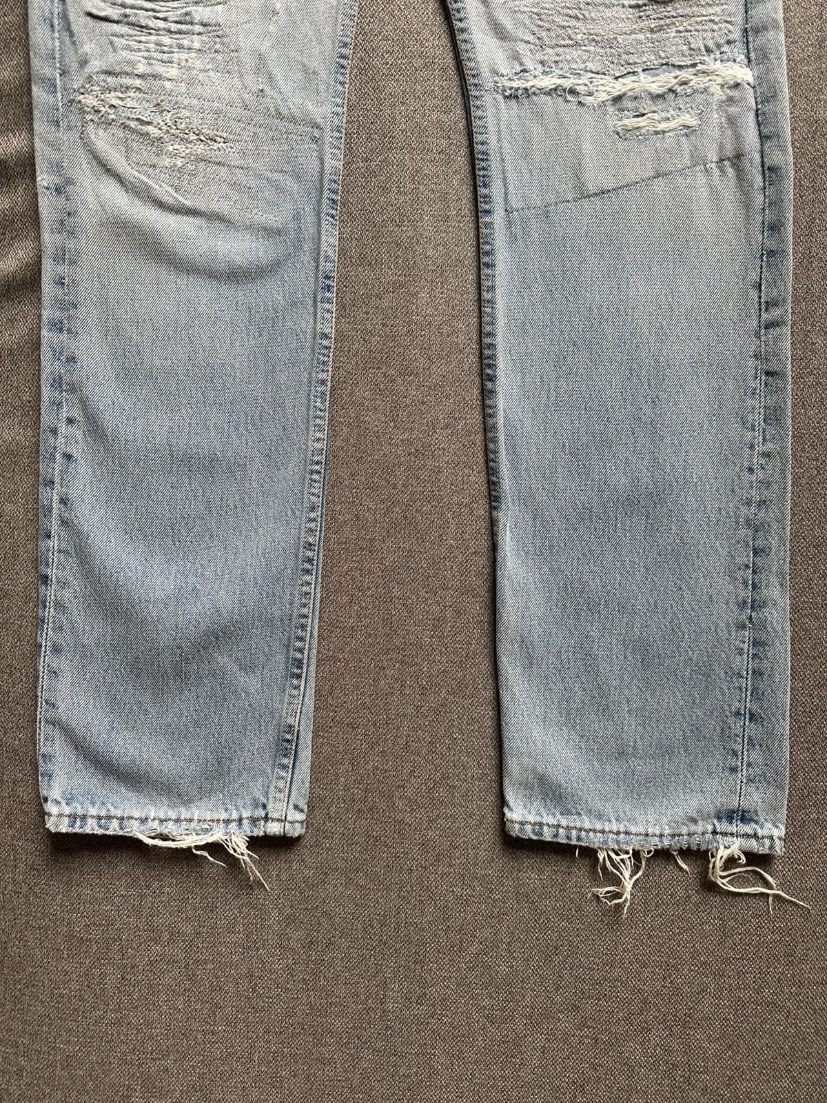 Levi's Levi's 501 repaired/stitched/sashiko distressed jeans Size US 28 / EU 44 - 5 Thumbnail