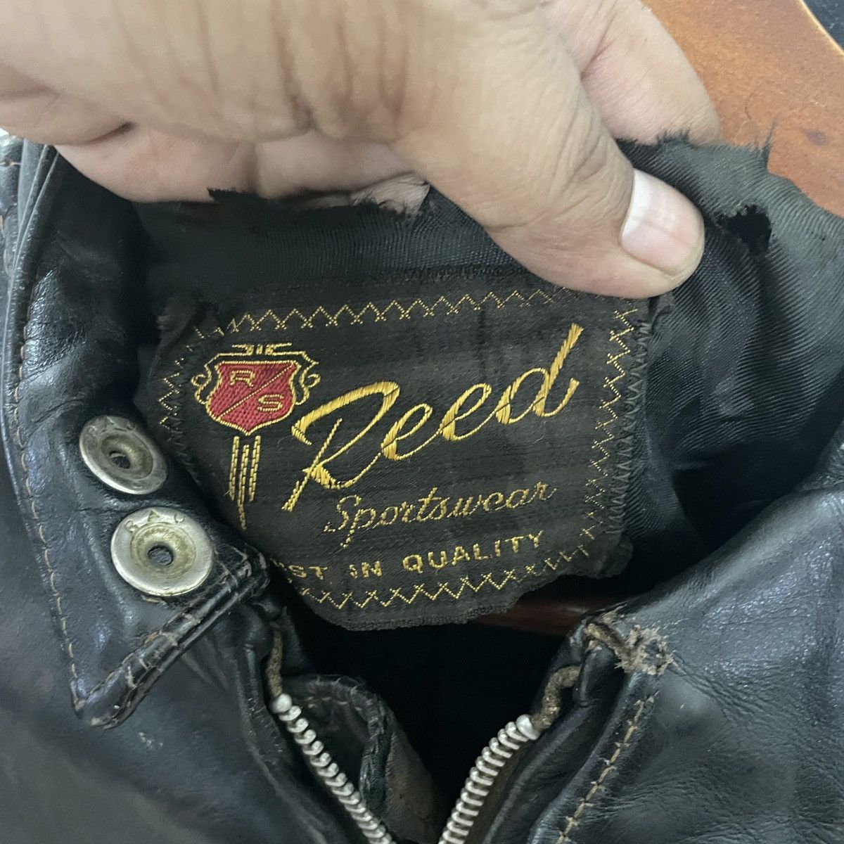 Vintage Vintage Reed Sportswear Leather Jacket Size US S / EU 44-46 / 1 - 5 Thumbnail