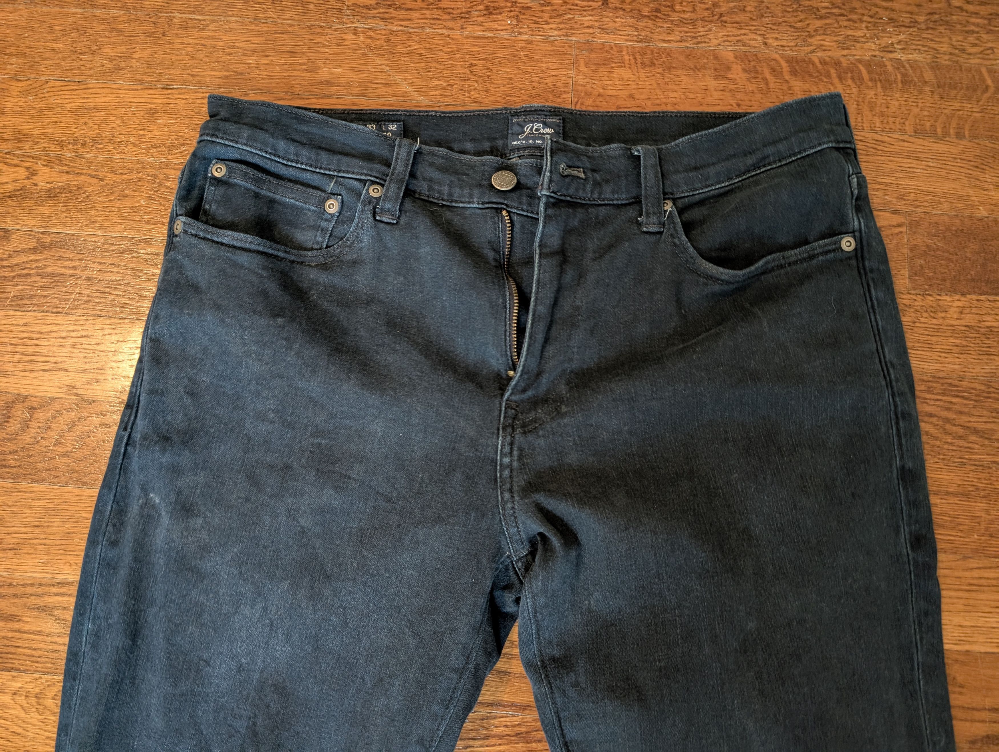 J.Crew 770 Straight- fit stretch jean in deep lake wash Size US 33 - 2 Thumbnail