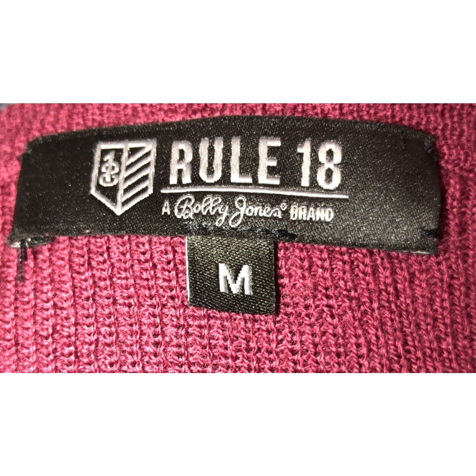 Vintage Rule 18 Mens Crewneck Sweater Size M Merino Wool Maroon Soft Knit Winter Size US M / EU 48-50 / 2 - 5 Thumbnail