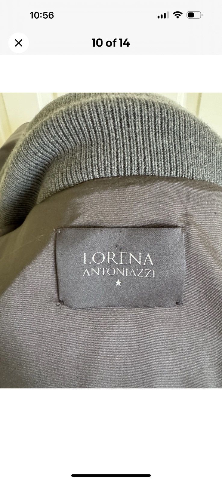 Other LORENA ANTONIAZZI Women Gray Oversized Puffer Jacket 8-10/44 Size M / US 6-8 / IT 42-44 - 9 Thumbnail