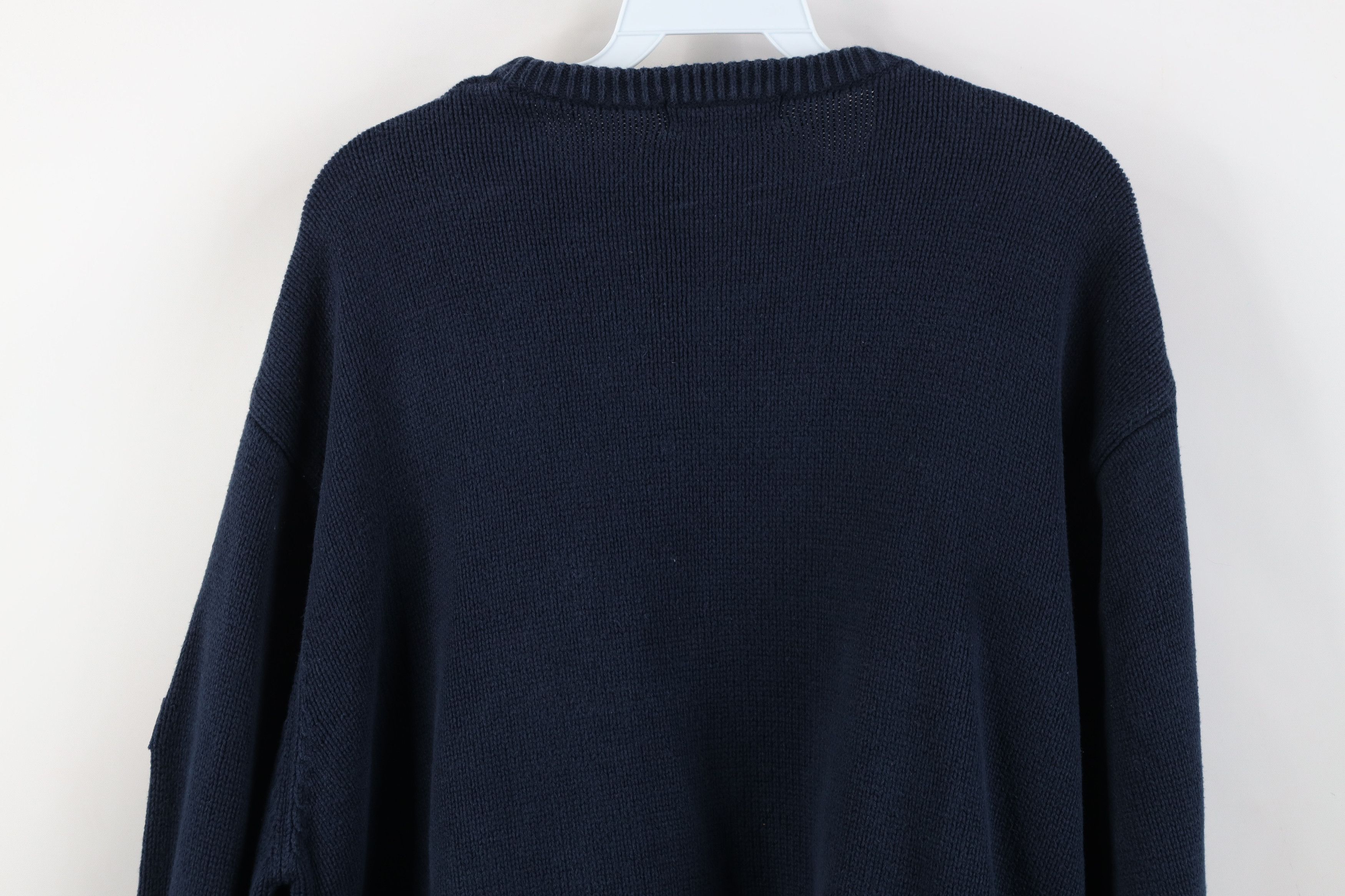 Vintage Vintage 90s Streetwear Heavyweight Knit USA Flag Sweater Size US L / EU 52-54 / 3 - 12 Thumbnail