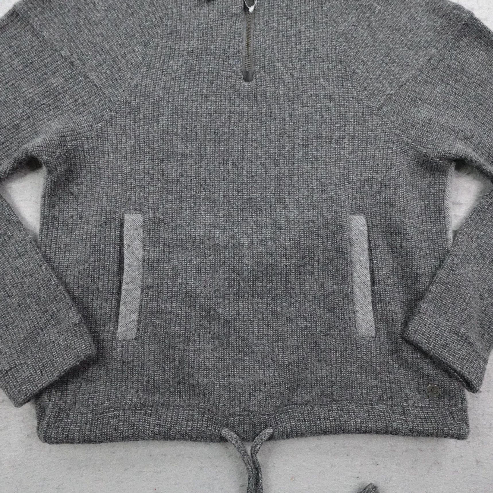 Prana PrAna Hoodie Womens XS Gray Hartlie Pullover 1/4 Zip Wool Blend Sweatshirt Size XS / US 0-2 / IT 36-38 - 3 Thumbnail