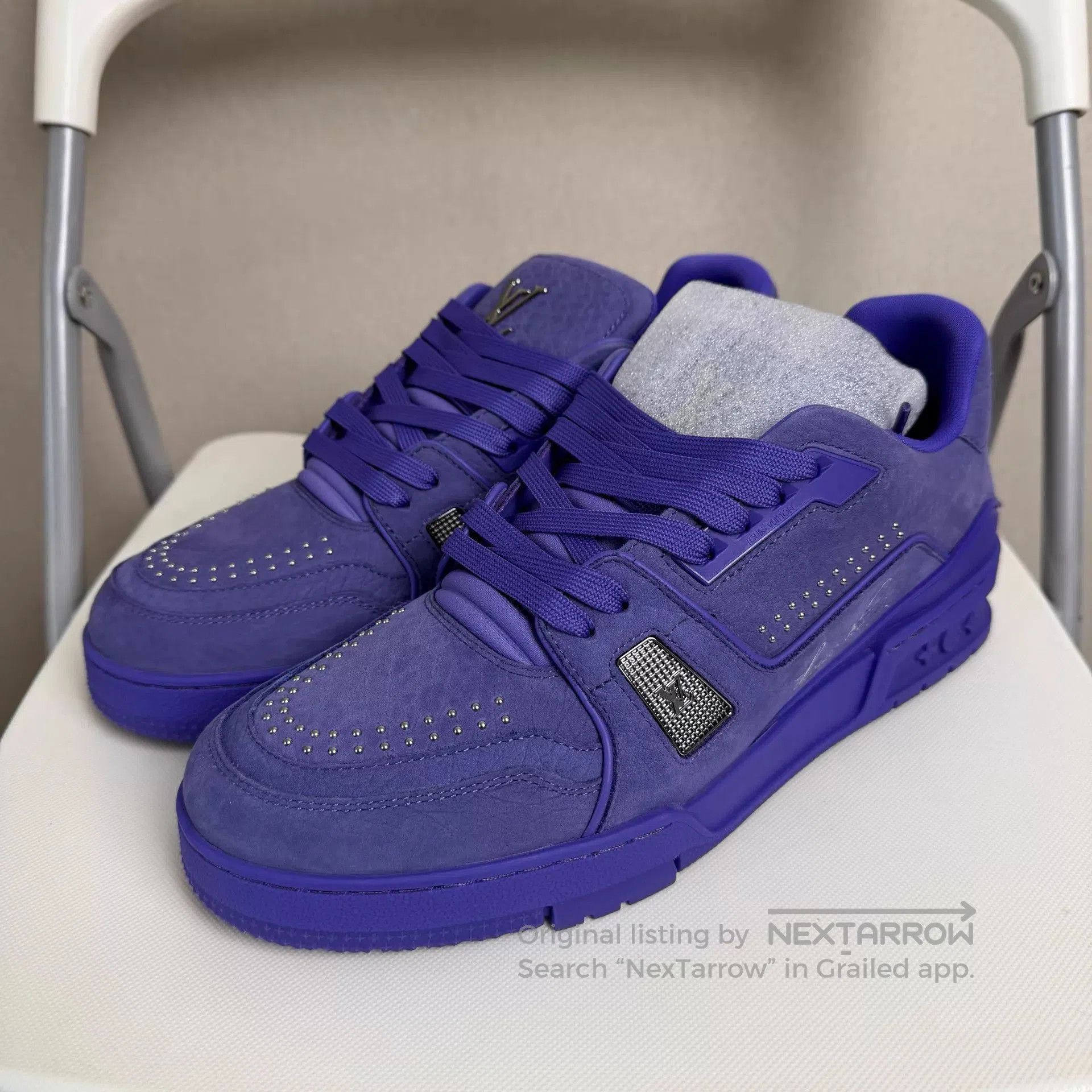 Louis Vuitton Purple Low-Top Sneakers Size 9. Size US 9 / EU 42 - 1 Thumbnail