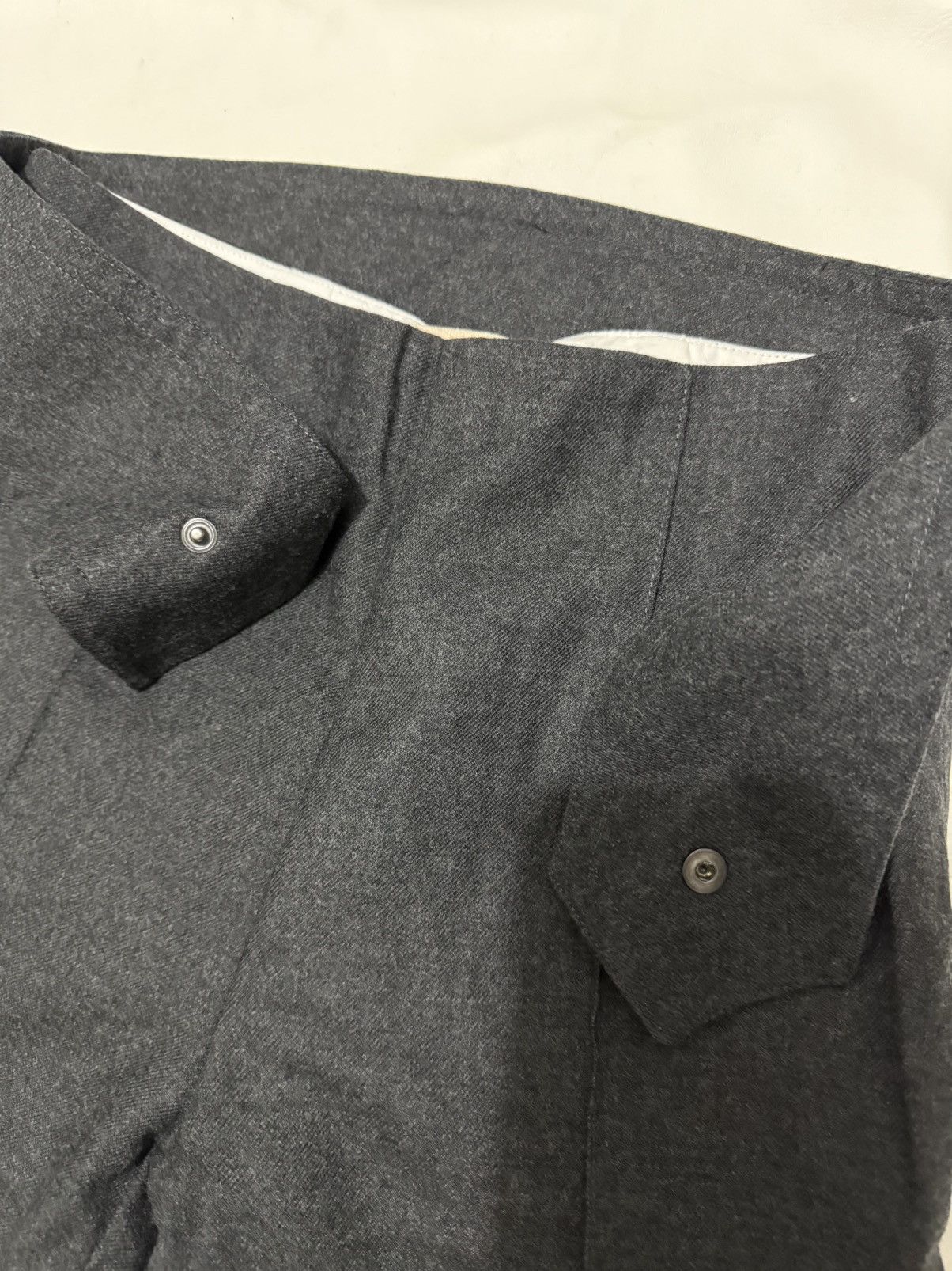 Marni ***FINAL DROP***RARE MARNI PLEATED CROP BELTED WOOL PANT 10 Size 32" / US 10 / IT 46 - 4 Thumbnail