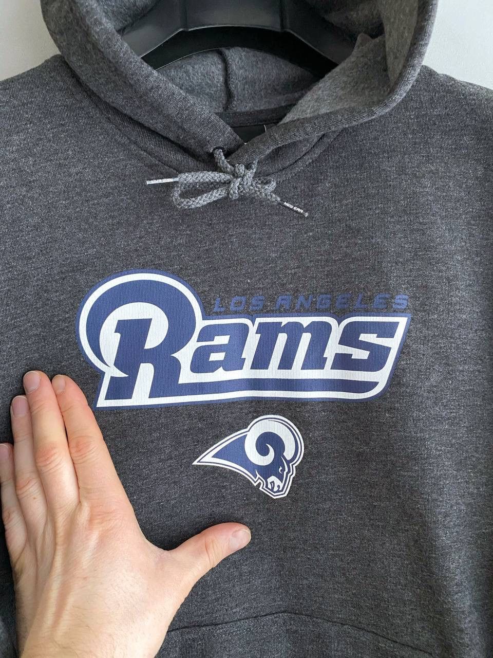 New Era New Era NFL Los Angeles Rams Team Gray Hoodie, Size S Size US S / EU 44-46 / 1 - 4 Thumbnail
