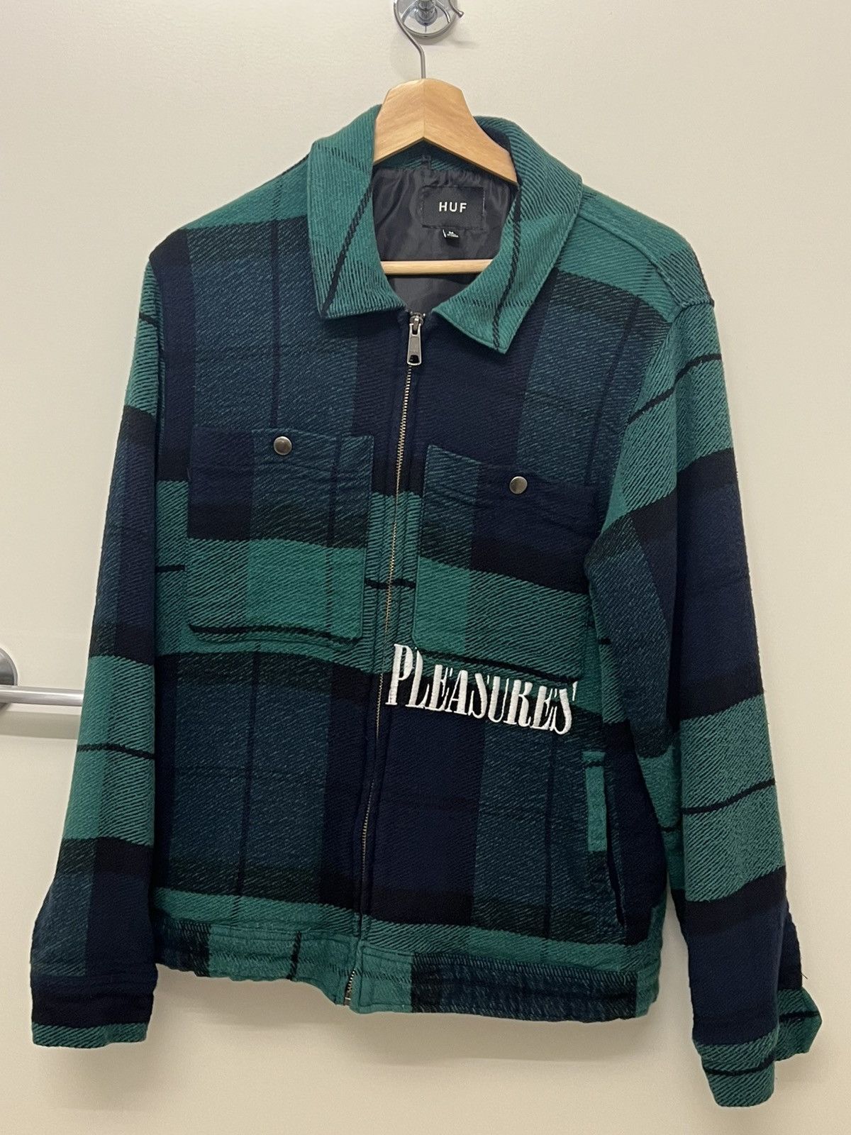 Huf × Pleasures HUF x Pleasures Blackwatch Work Jacket – Size M Size US M / EU 48-50 / 2 - 1 Thumbnail