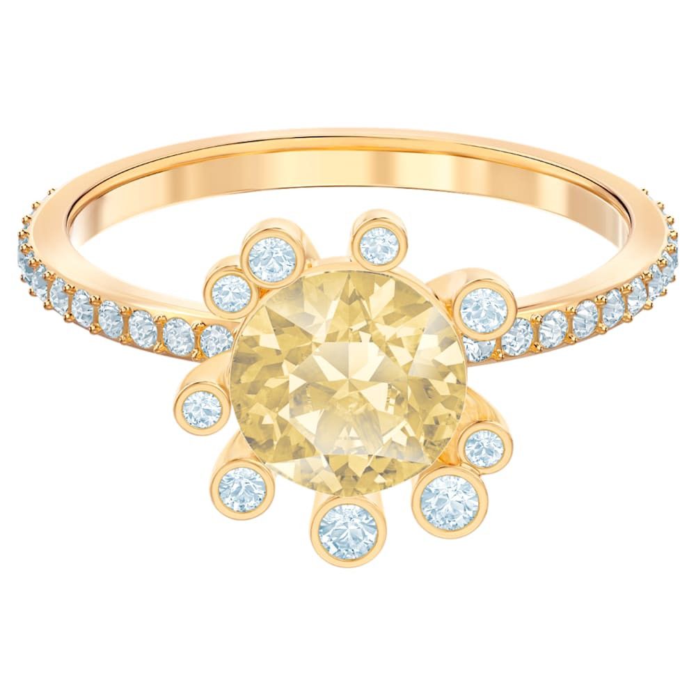 Swarovski Swarovski Olive Ring Multi-colored, Gold-tone plated USA 7 Size ONE SIZE - 6 Thumbnail