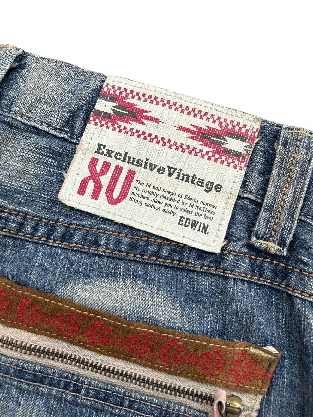 Kapital Vintage Edwin Navajo Distressed Denim Jeans Size US 32 / EU 48 - 10 Thumbnail