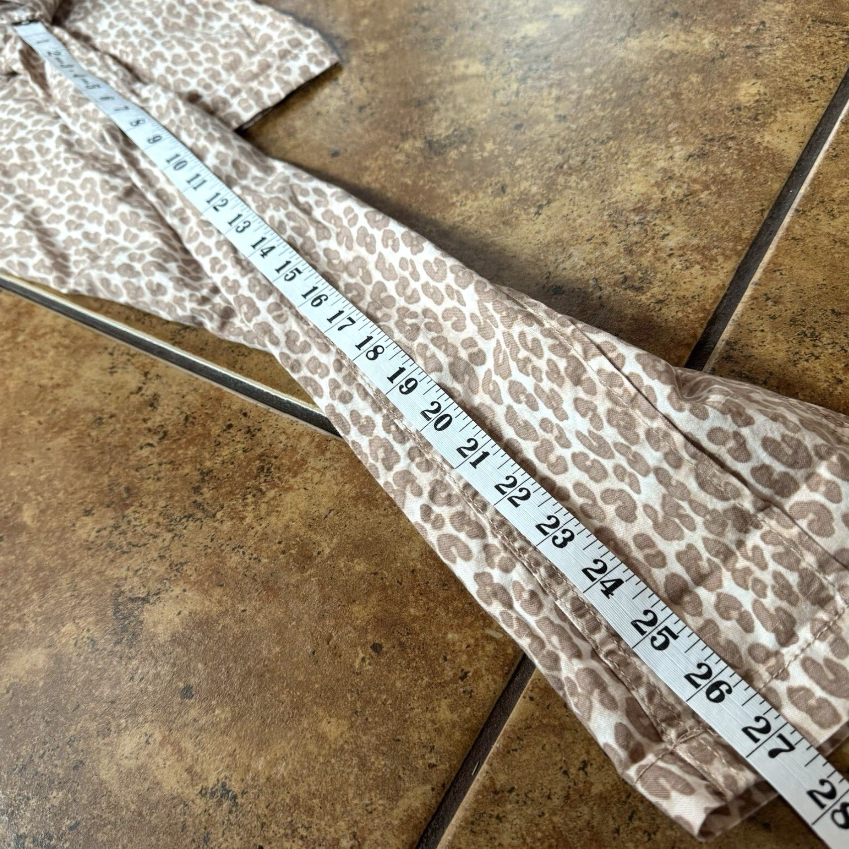 Vintage Pilcro Jeans Womens 27 Anthropologie Cheetah Print Double Knee The Wanderer Pant Shirt? Size 27" / US 4 / IT 40 - 5 Thumbnail
