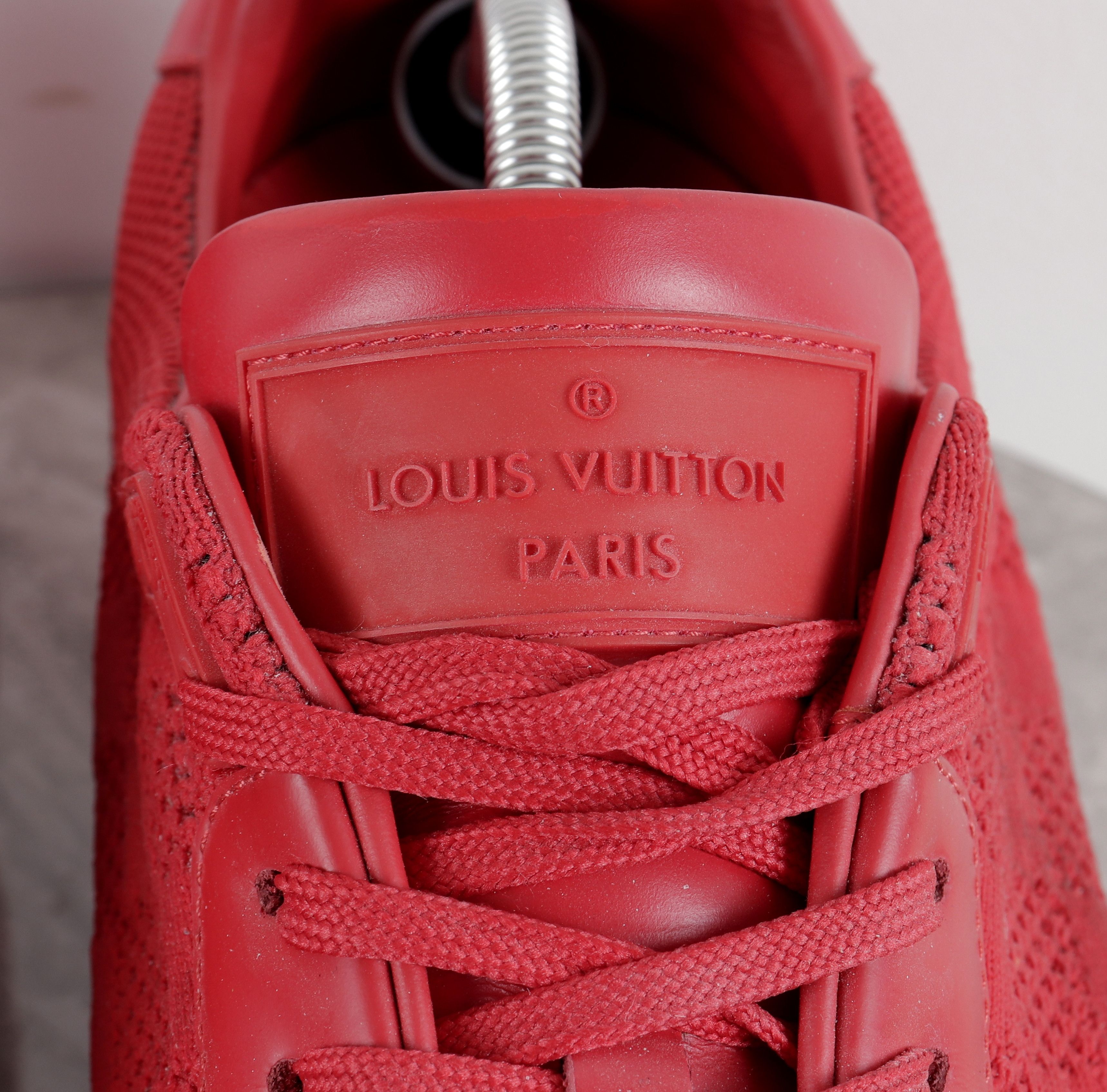 Louis Vuitton Louis Vuitton Run Away Damier Red Mesh Sneakers Size US 10 / EU 43 - 7 Thumbnail