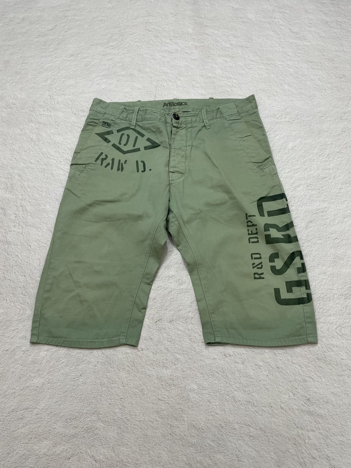 G-Star 2000s G-Star Shorts Pants Artbasic Japan Brand Y2K Size US 35 - 1 Thumbnail