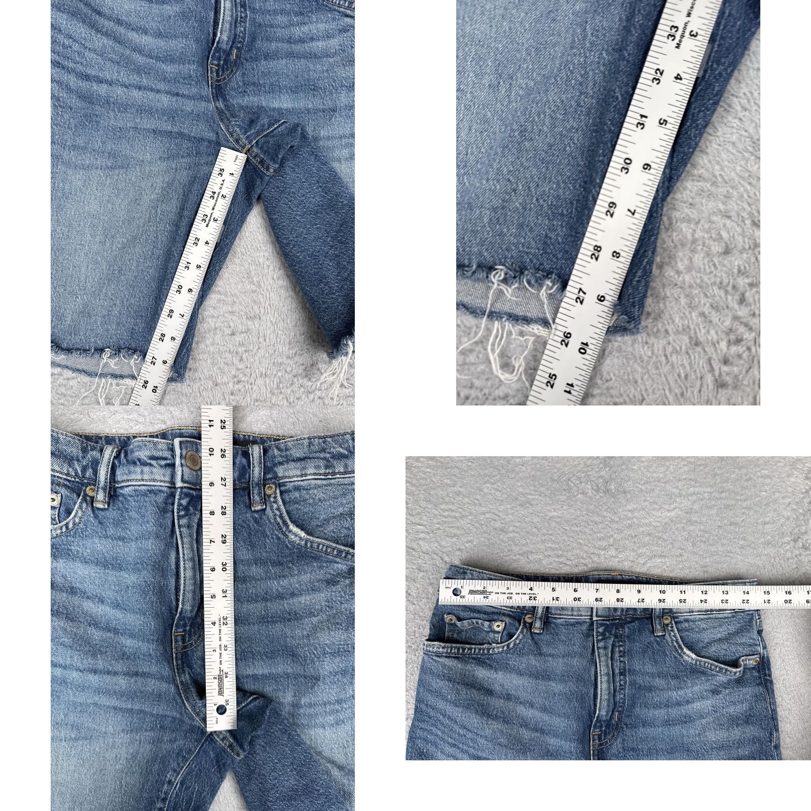 Ralph Lauren Lauren Ralph Lauren LRL Denim Shorts Womens 8 Blue Bermuda Cut-Off Raw Hem 28x10 Size 30" / US 8 / IT 44 - 8 Thumbnail